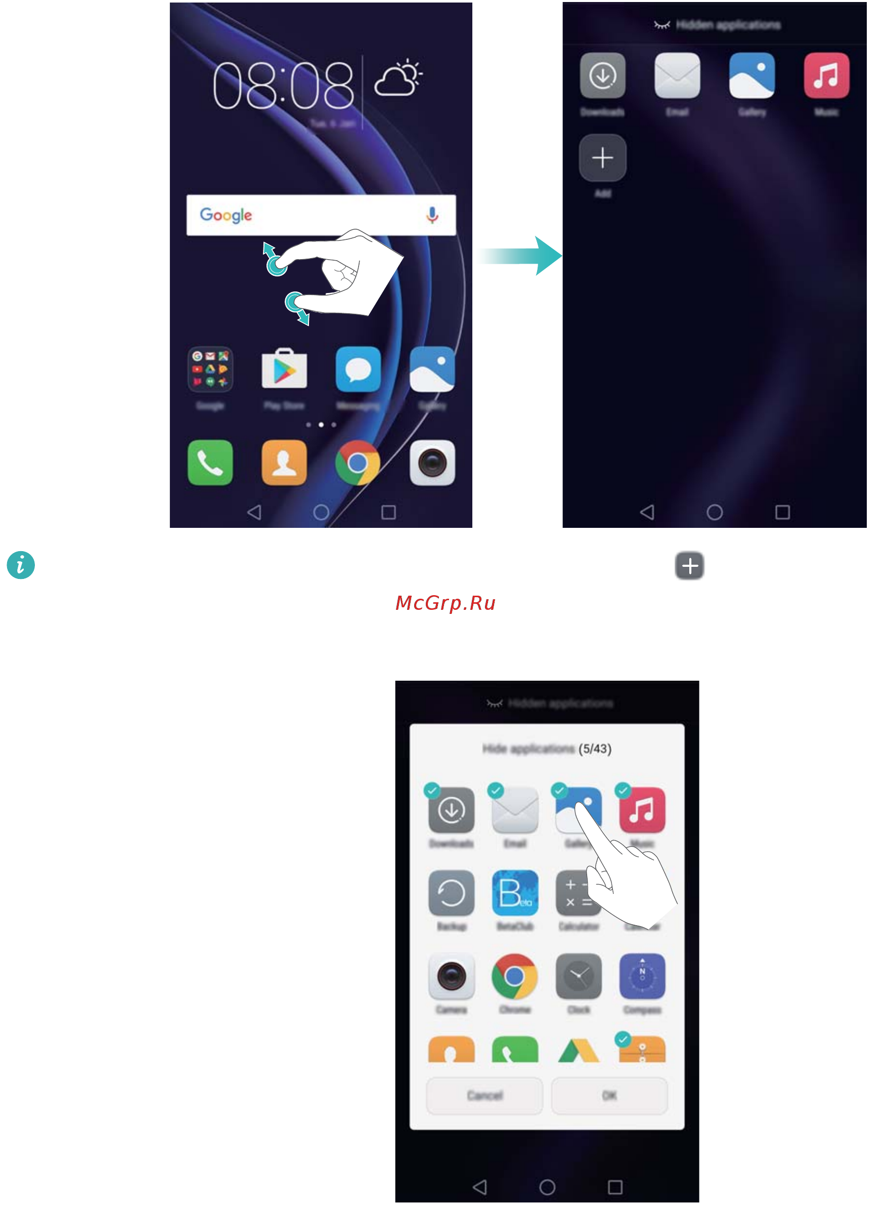 Huawei Honor 8 standart white [32/155] Using the power and volume down buttons