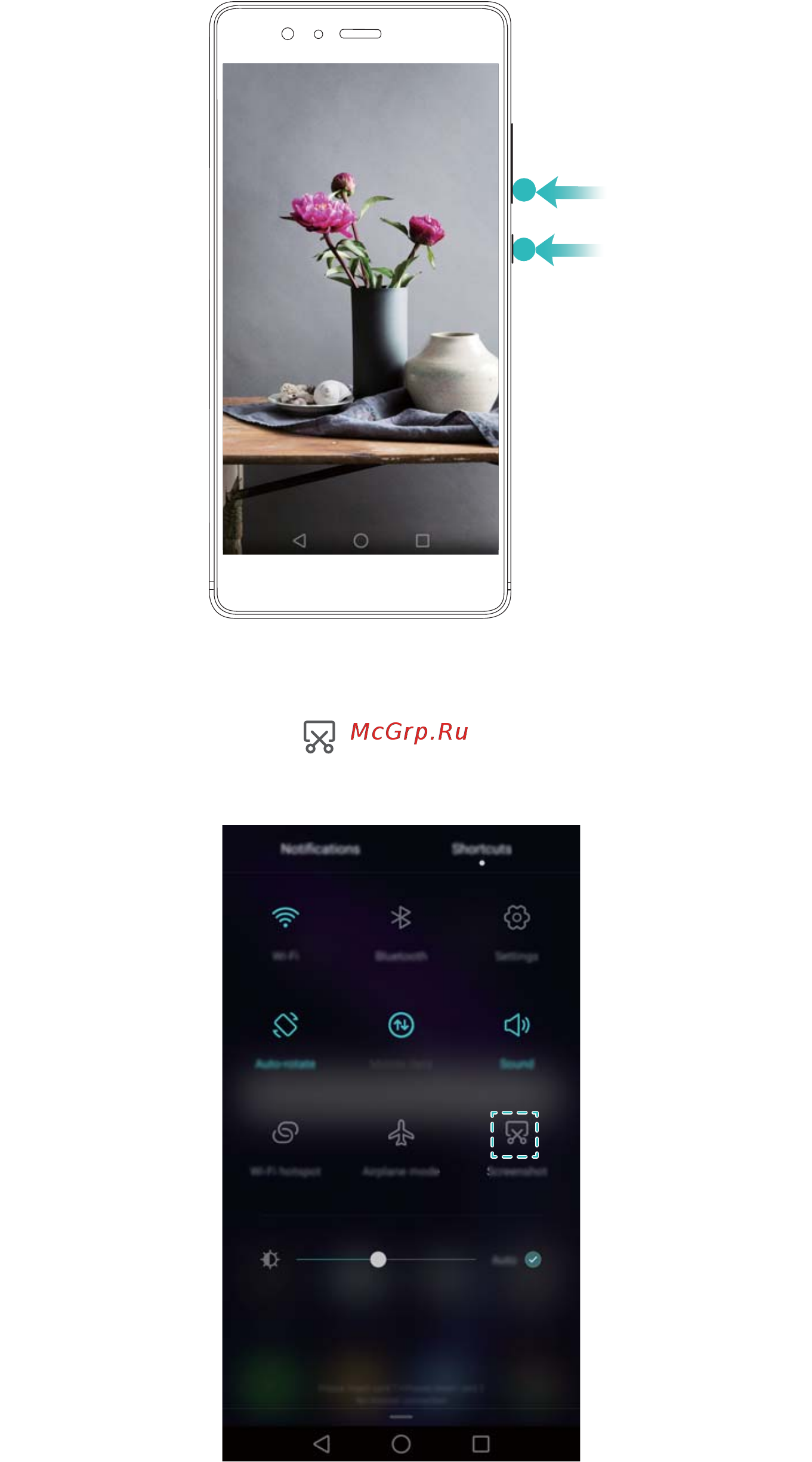 Huawei Honor 8 standart blue [33/155] Using the screenshot shortcut switch