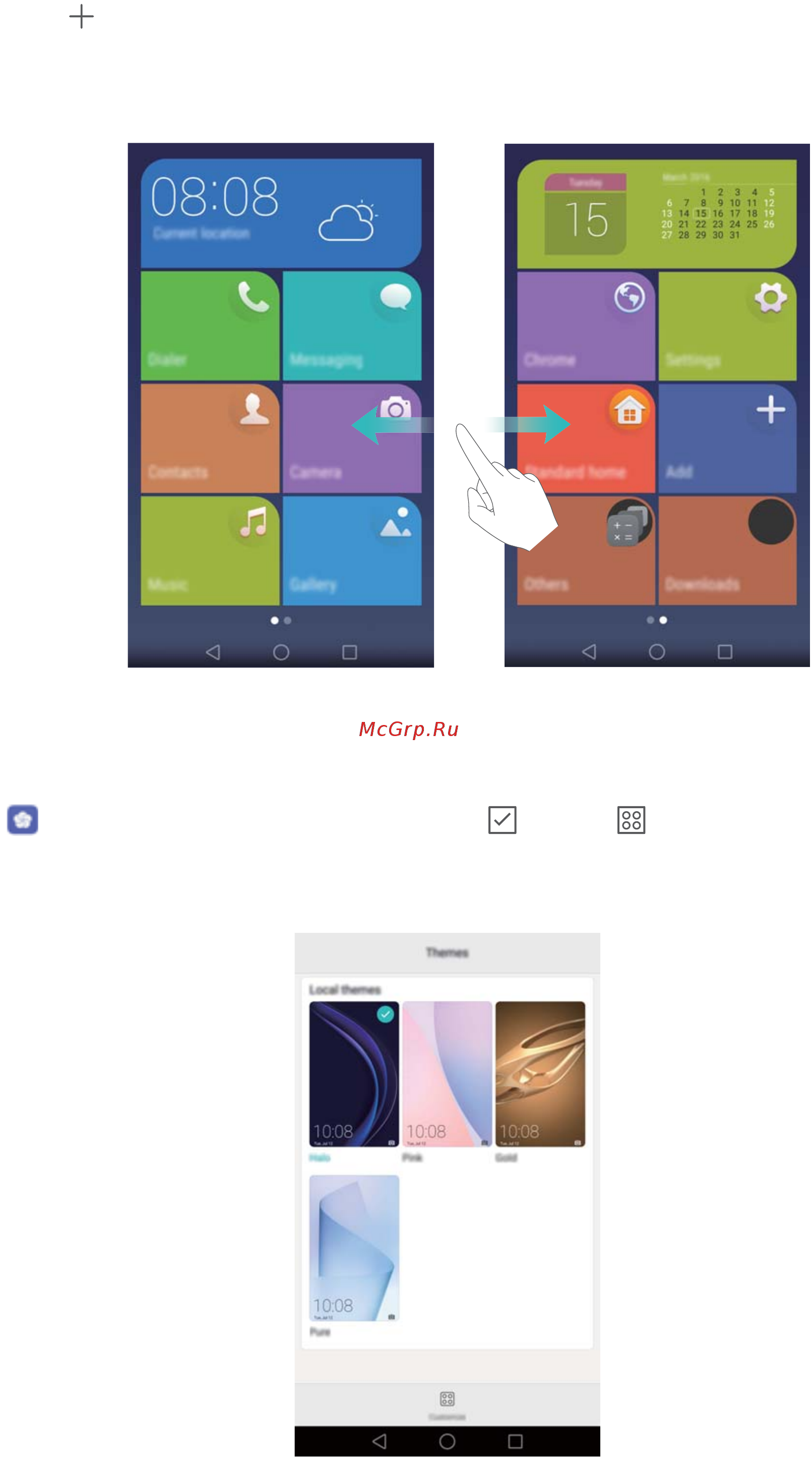 Huawei Honor 8 standart blue [42/155] Changing the theme
