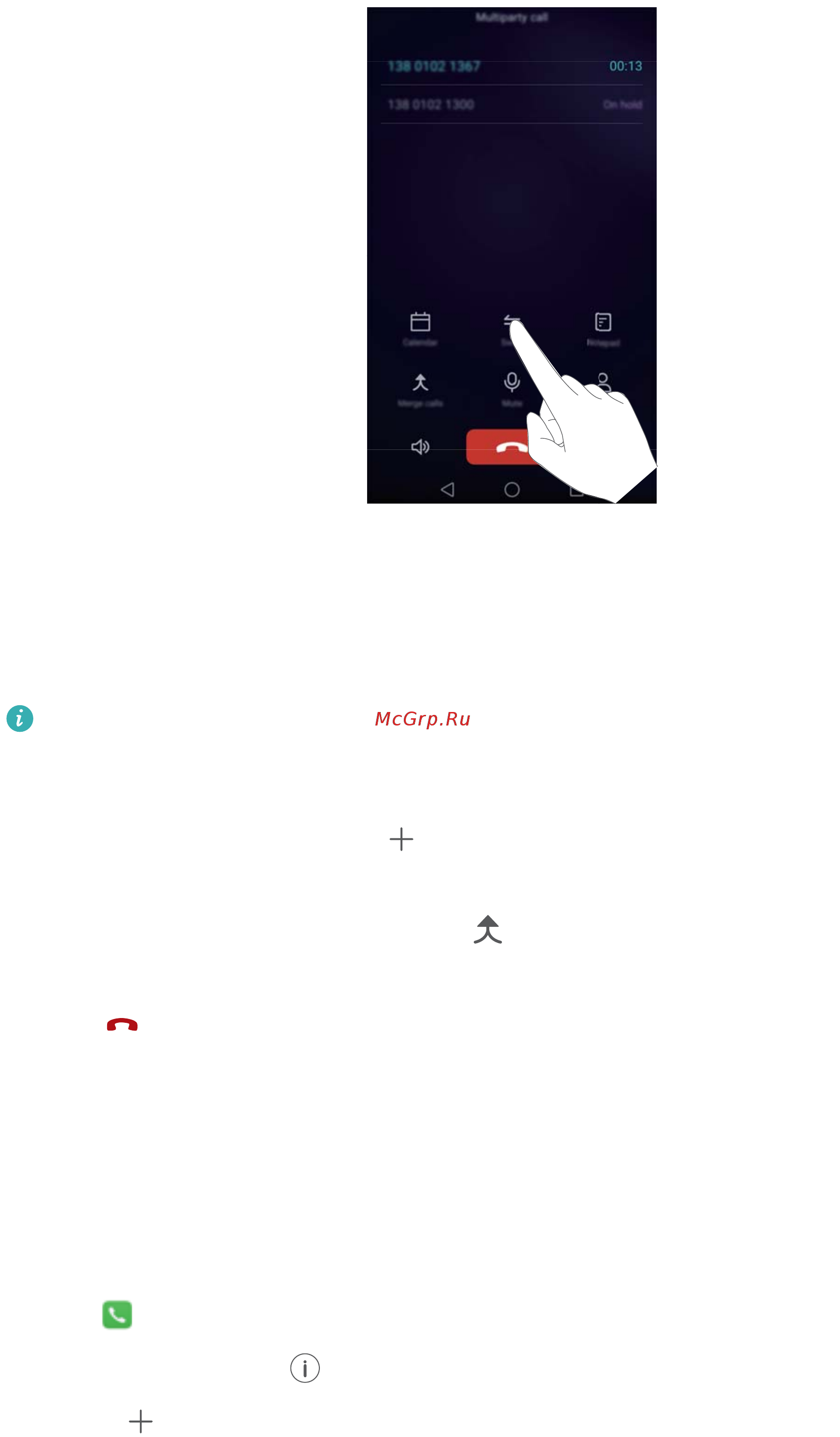 Huawei Honor 8 standart blue [62/155] Making a conference call