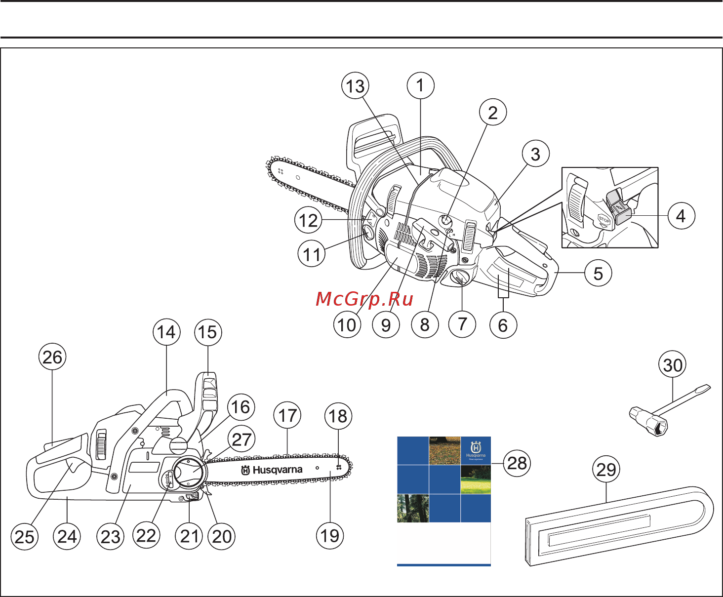 Husqvarna 440 e 9671558-45 Инструкция по эксплуатации онлайн [5/44] 833866