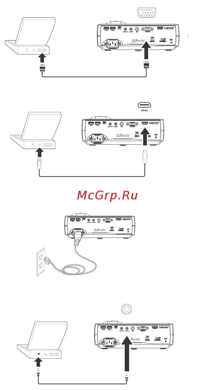 InFocus IN1116 [8/36] Connecting a computer source