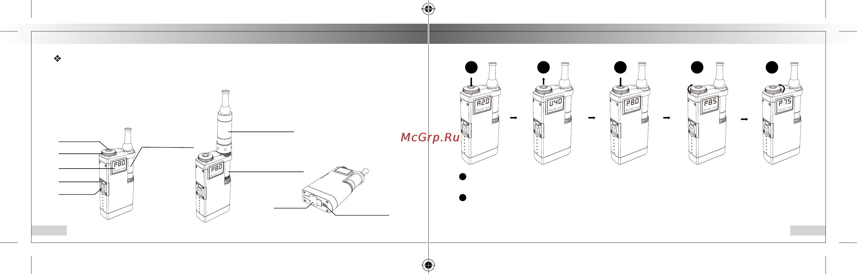 Innokin iTaste VTR, с клиромайзером iClear 30s, без аккумулятора, стальной [23/50] 2 3 4 5