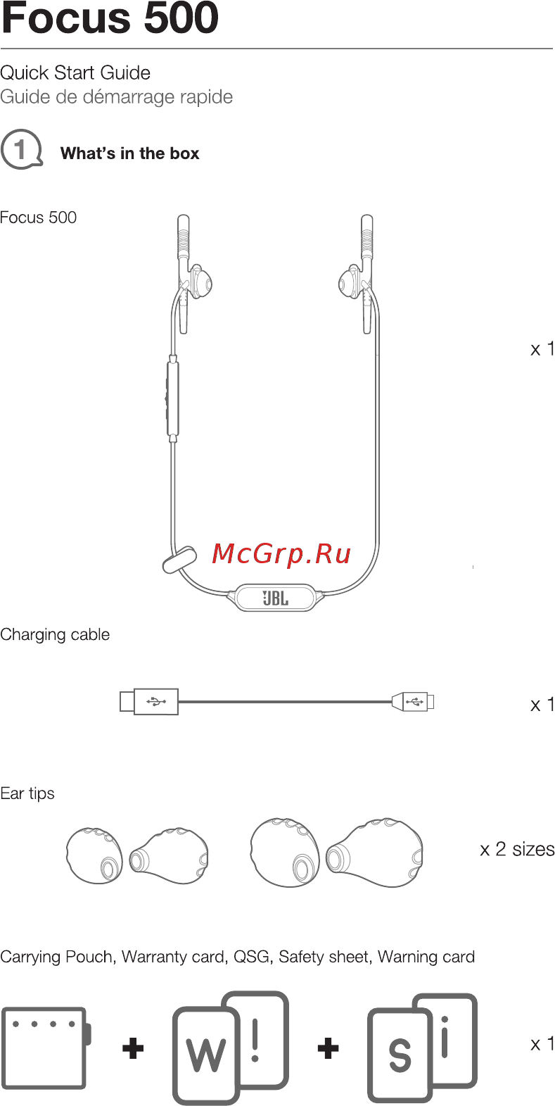 JBL Focus 500 с микрофоном, Инструкция по эксплуатации онлайн [2/24] 254356
