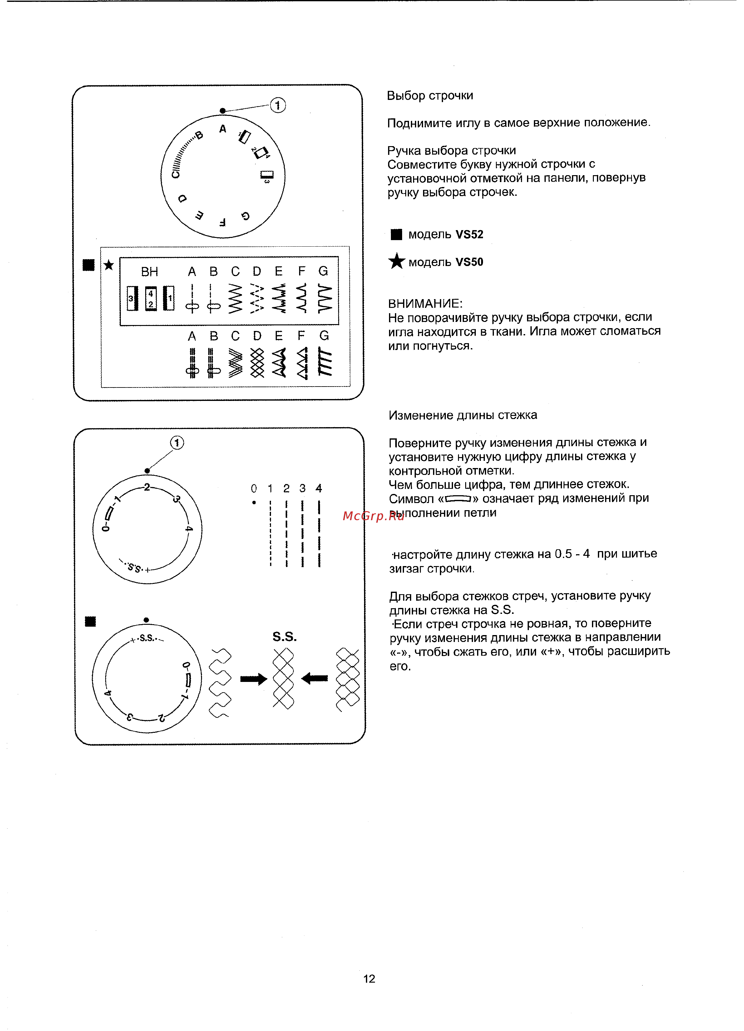 Janome S-19 Инструкция по эксплуатации онлайн [14/30] 283058