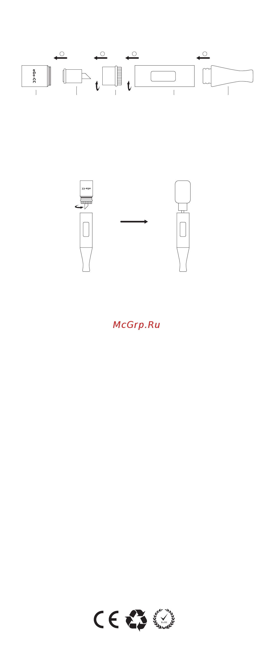Joyetech eGo-CС Смарт, 1000 mAh, тип А, черный [2/2] Joyetech shenzhen electronics co ltd
