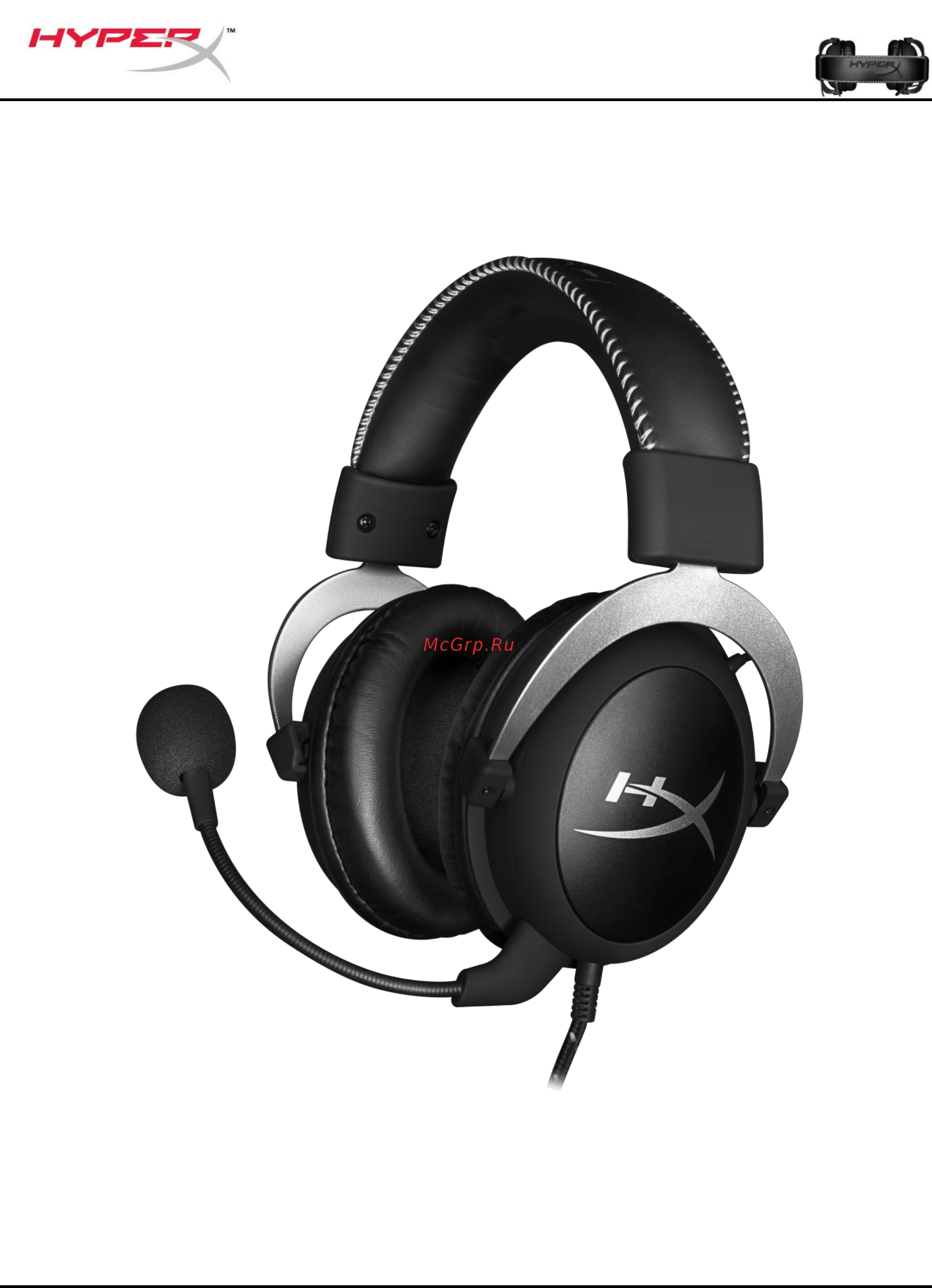 Kingston HyperX CloudX [83/137] Hyperx cloudx ヘッドセット