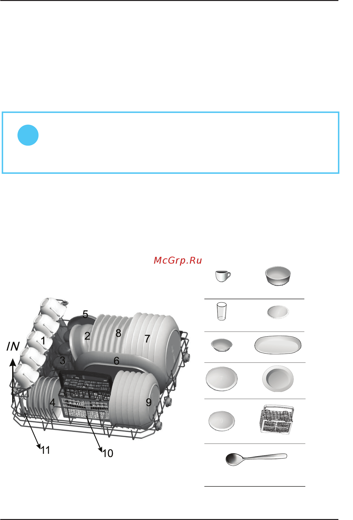 Korting KDF 2050 W [12/27] For best performance of the dishwasher follow these loading guidelines features and appearance of baskets and cutlery baskets may vary from your model