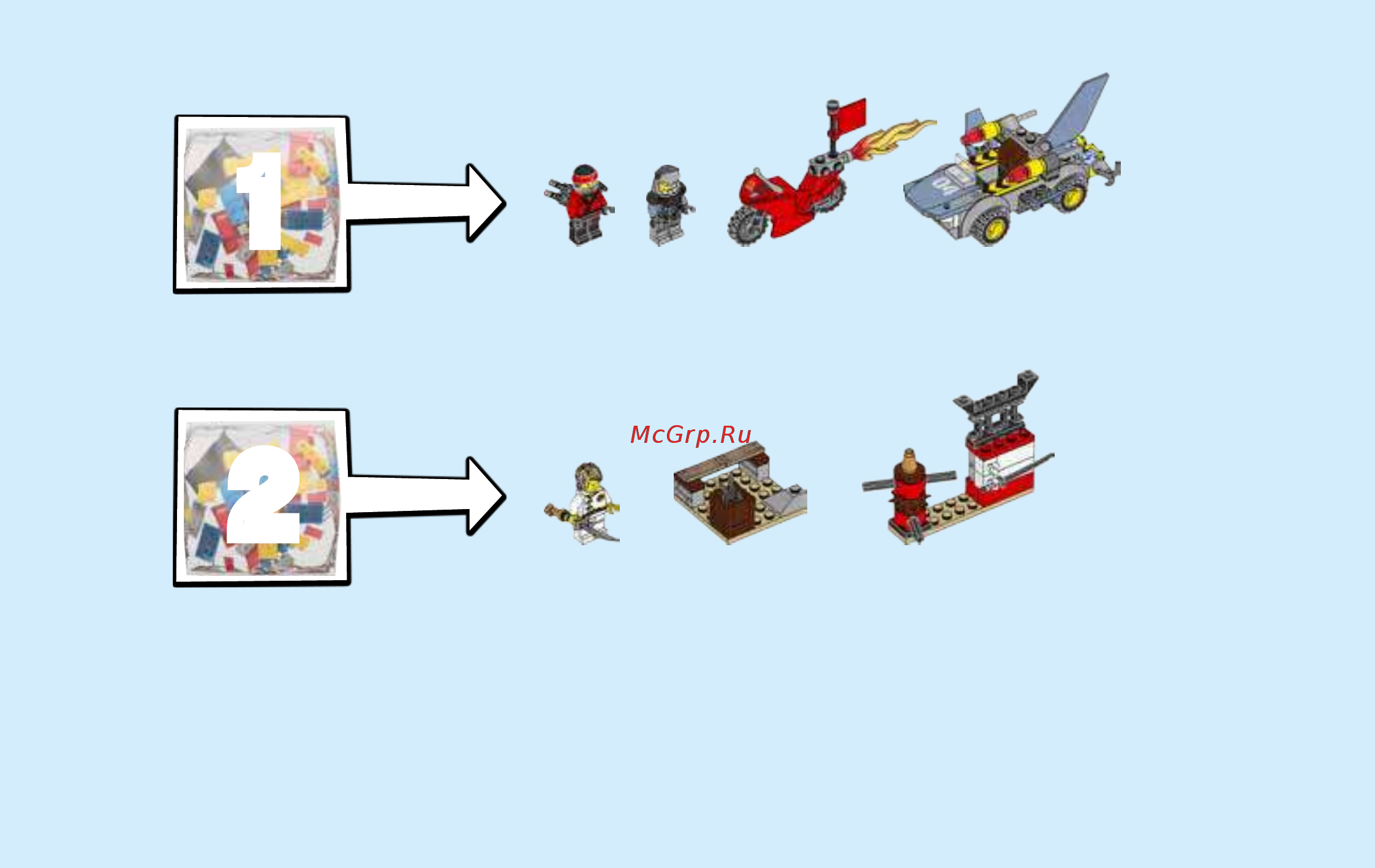 Lego Juniors 10739 Нападение акулы Инструкция по эксплуатации онлайн [3/48] 254791