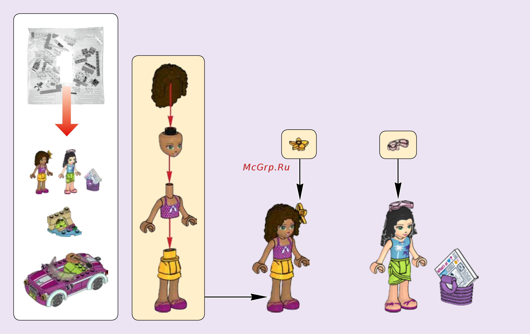 Lego Friends 41316 Скоростной катер Андреа Инструкция по эксплуатации онлайн [4/48] 254804