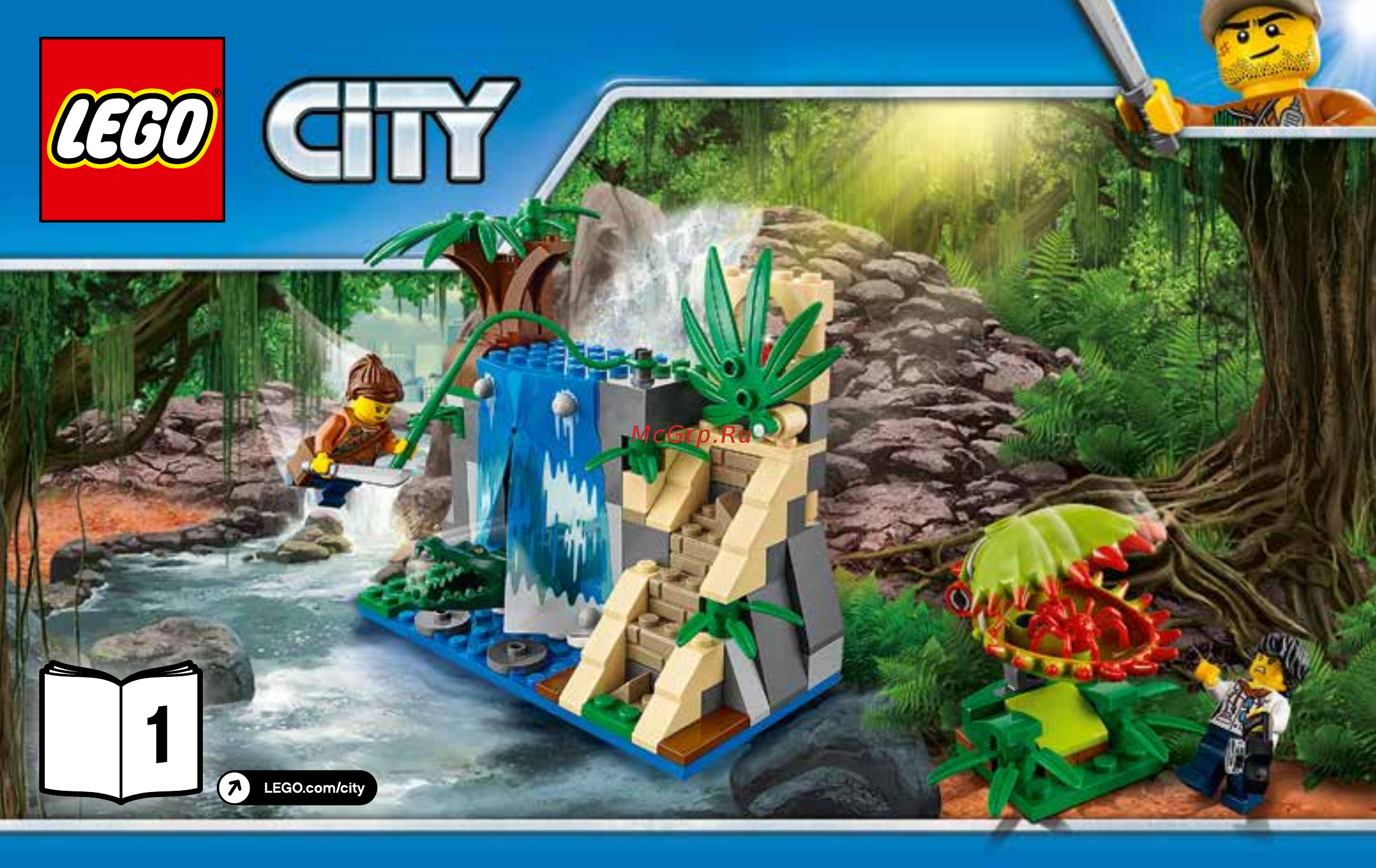 Lego City Jungle Explorer 60160 Передвижная лаборатория в джунглях Инструкция по эксплуатации онлайн