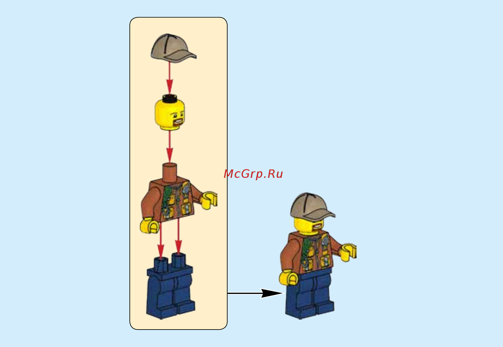 Lego City Jungle Explorer 60158  Грузовой вертолёт исследователей джунглей Инструкция по эксплуатации онлайн [4/32] 254811