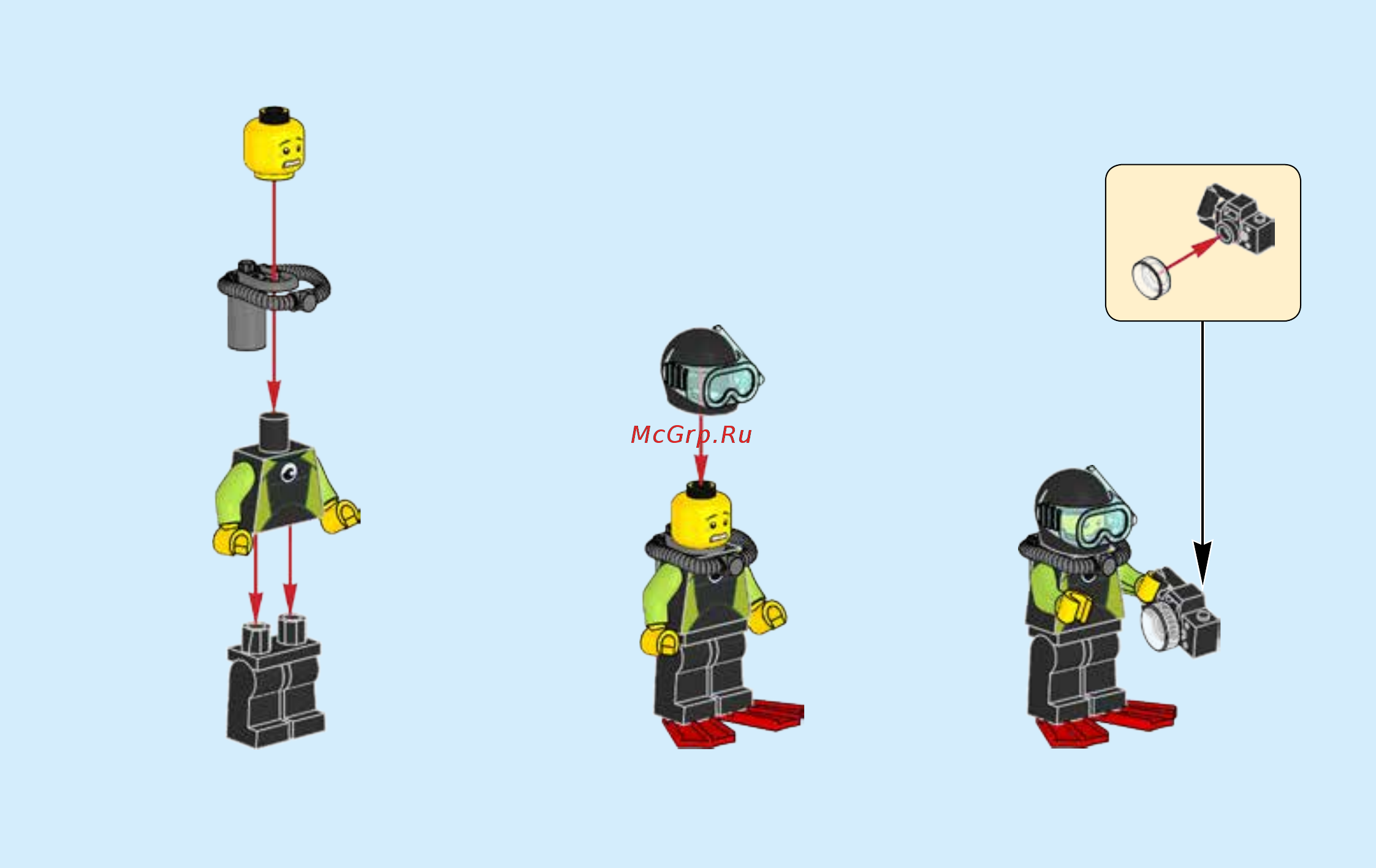 Lego City Coast Guard 60165 Внедорожник 4х4 команды быстрого реагирования Инструкция по эксплуатации онлайн [5/60] 254816