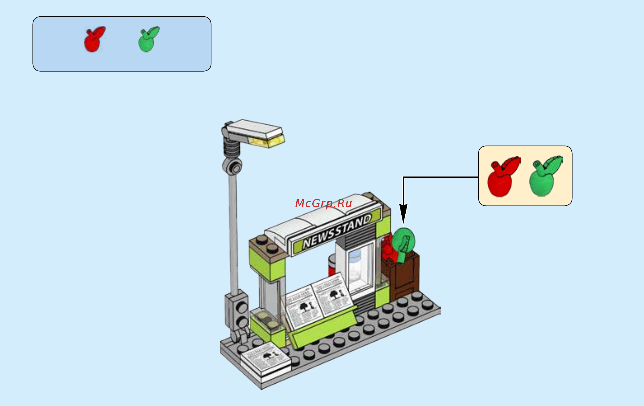 Lego City Town 60154 Автобусная остановка Инструкция по эксплуатации онлайн [21/84] 254820