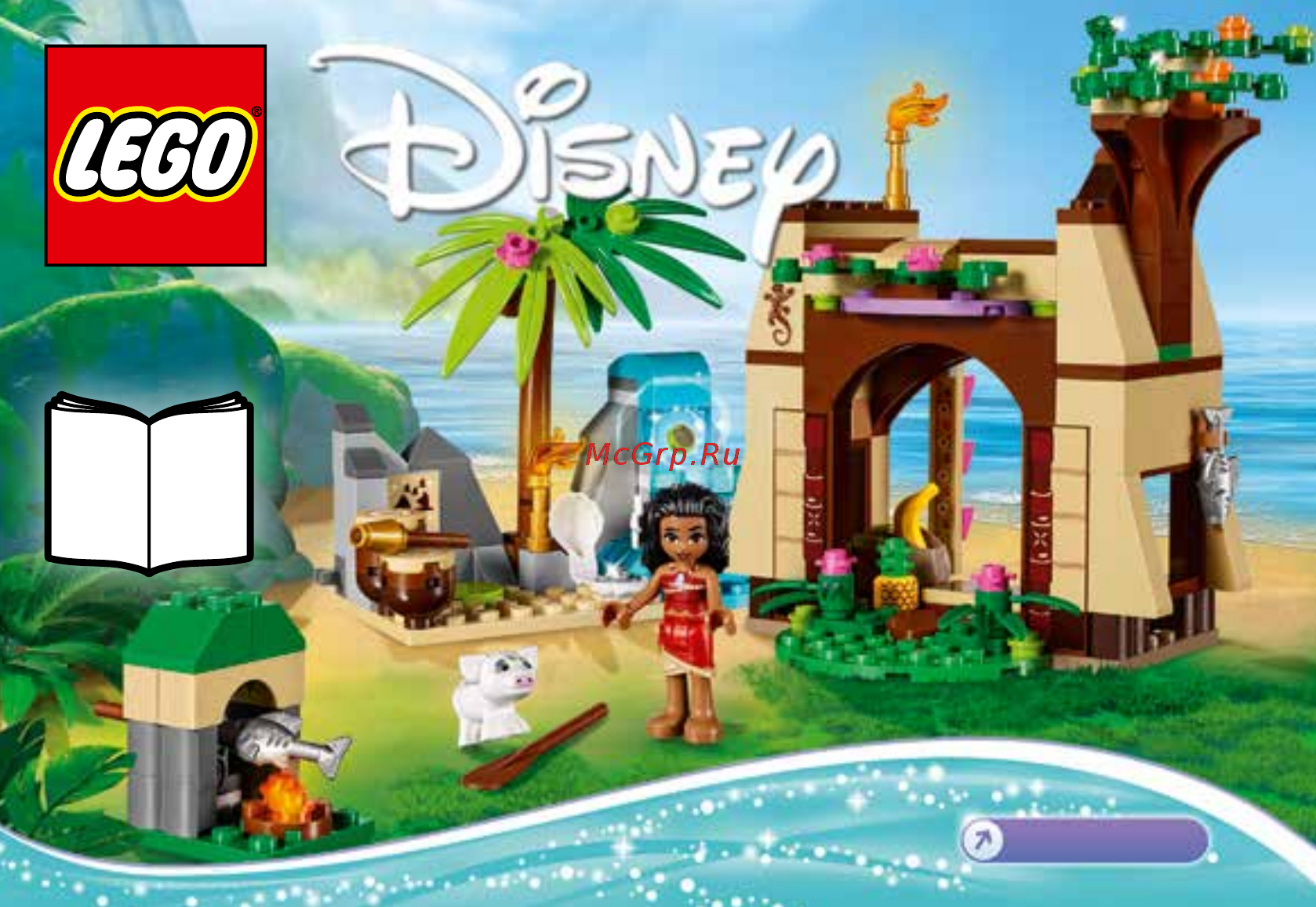 Lego Disney Princess 41149 Приключения Моаны на затерянном острове Инструкция по эксплуатации онлайн