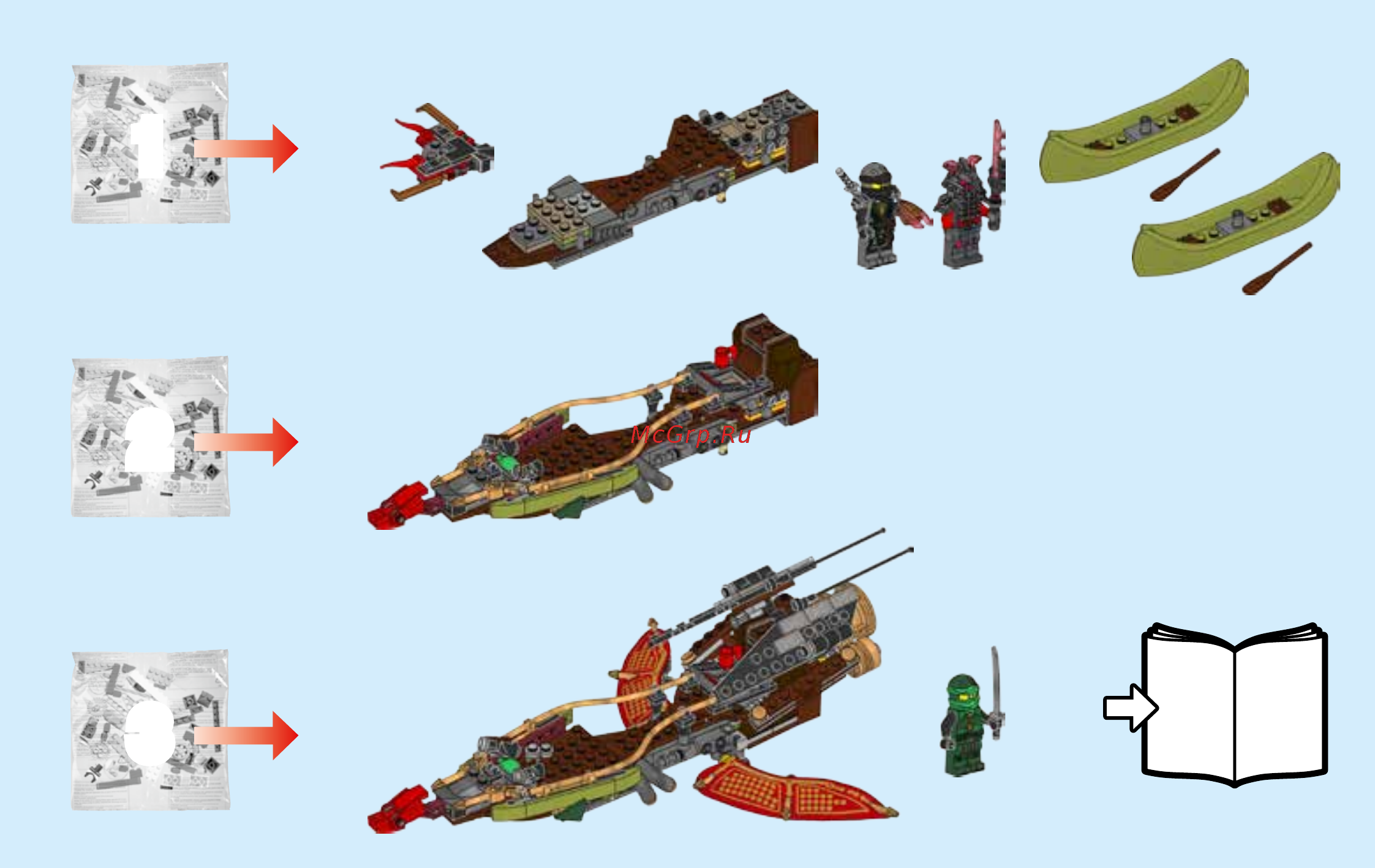 Lego NINJAGO 70623 Тень судьбы Инструкция по эксплуатации онлайн [3/72] 254880