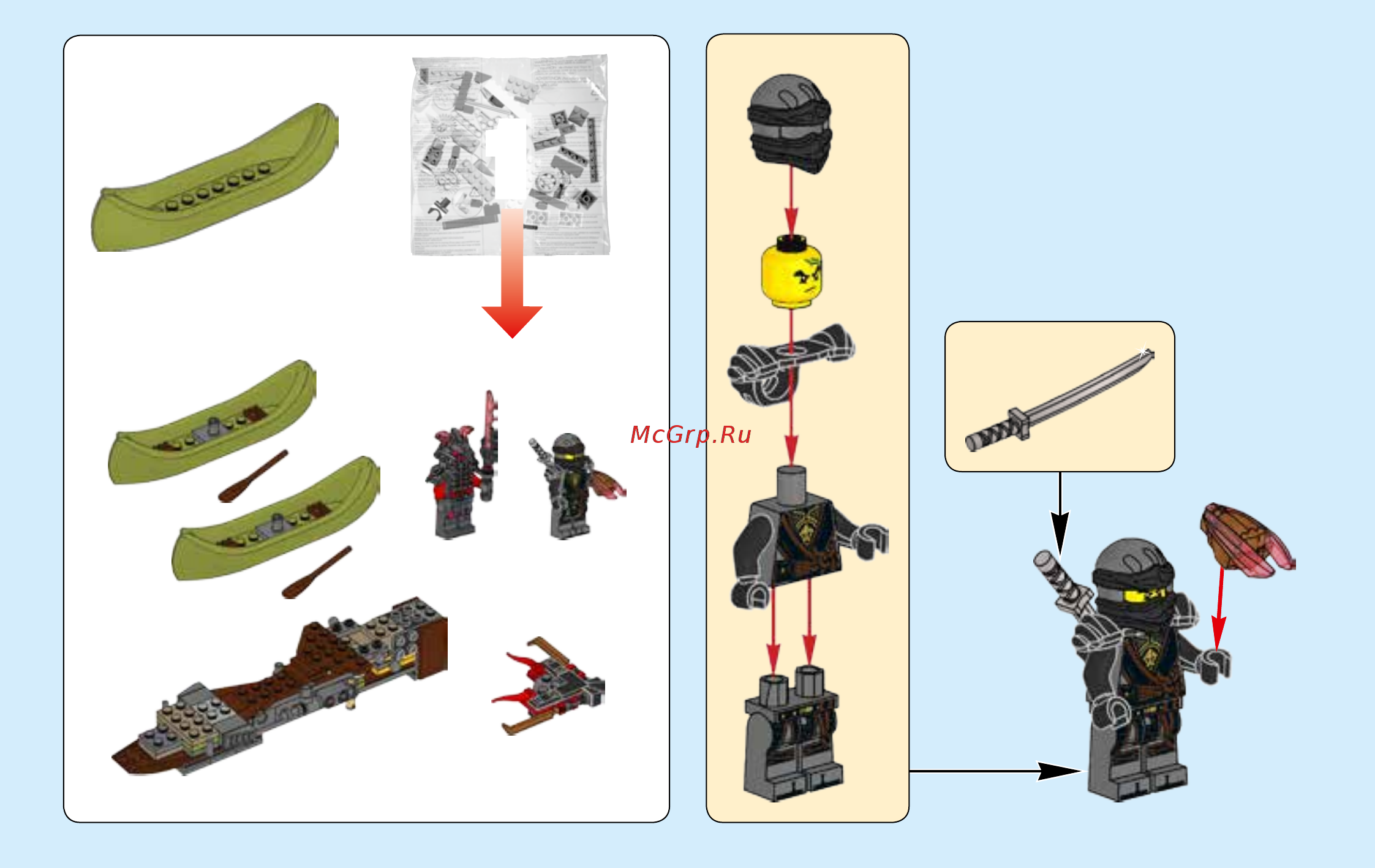 Lego NINJAGO 70623 Тень судьбы Инструкция по эксплуатации онлайн [4/72] 254880