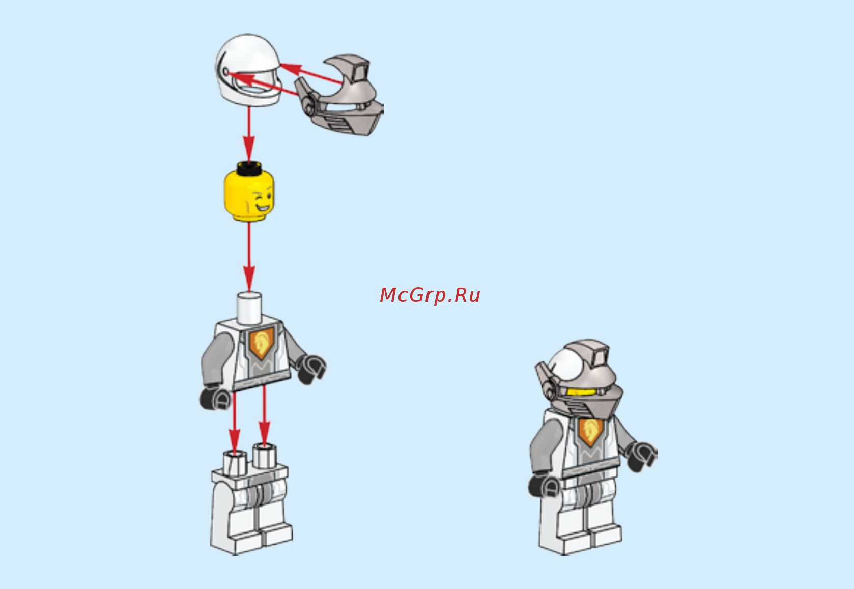Lego Nexo Knights Боевые доспехи Ланса (70366) Инструкция по эксплуатации онлайн [2/40] 305101