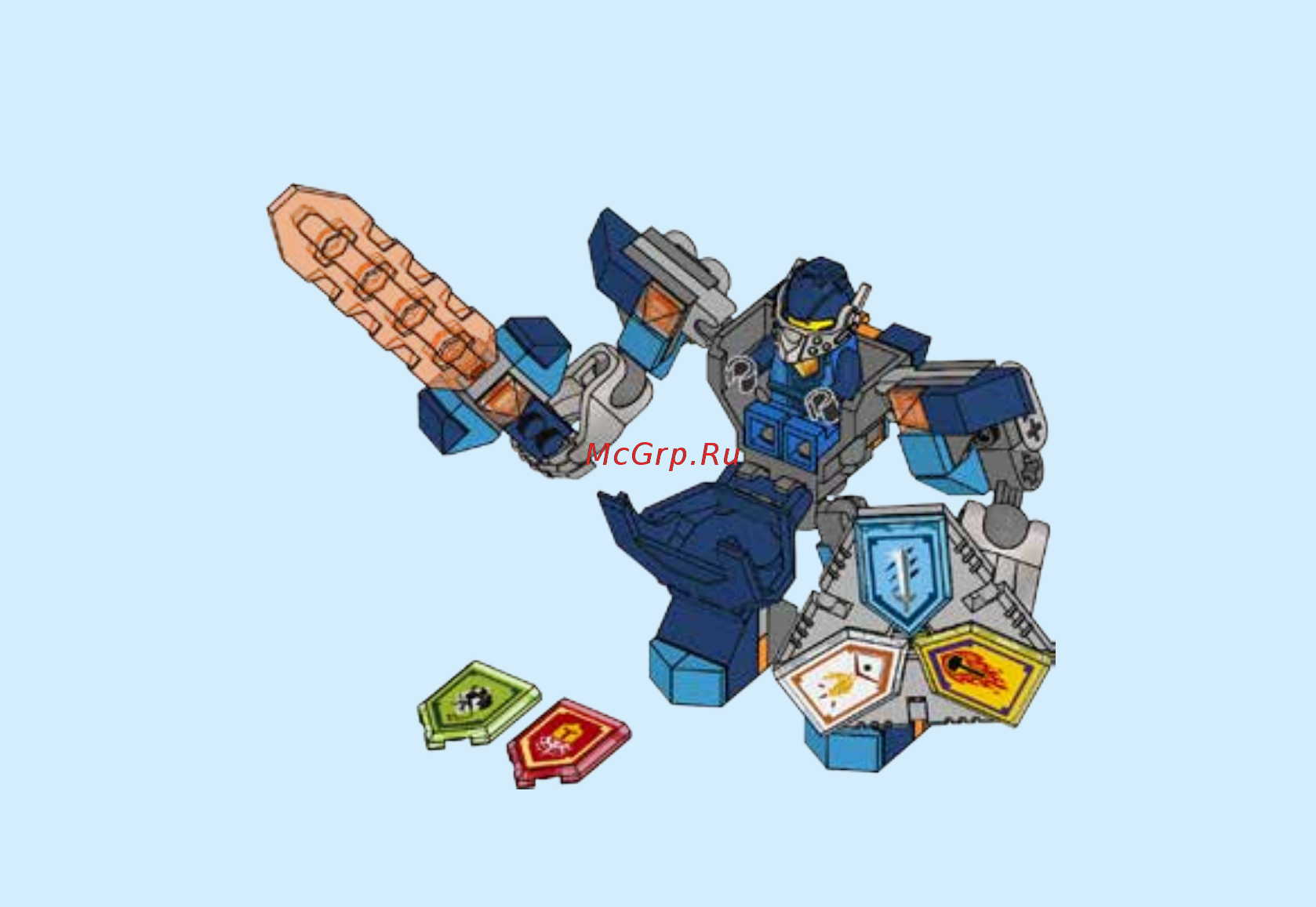 Lego Nexo Knights Боевые доспехи Клэя (70362) Инструкция по эксплуатации онлайн [30/40] 305147
