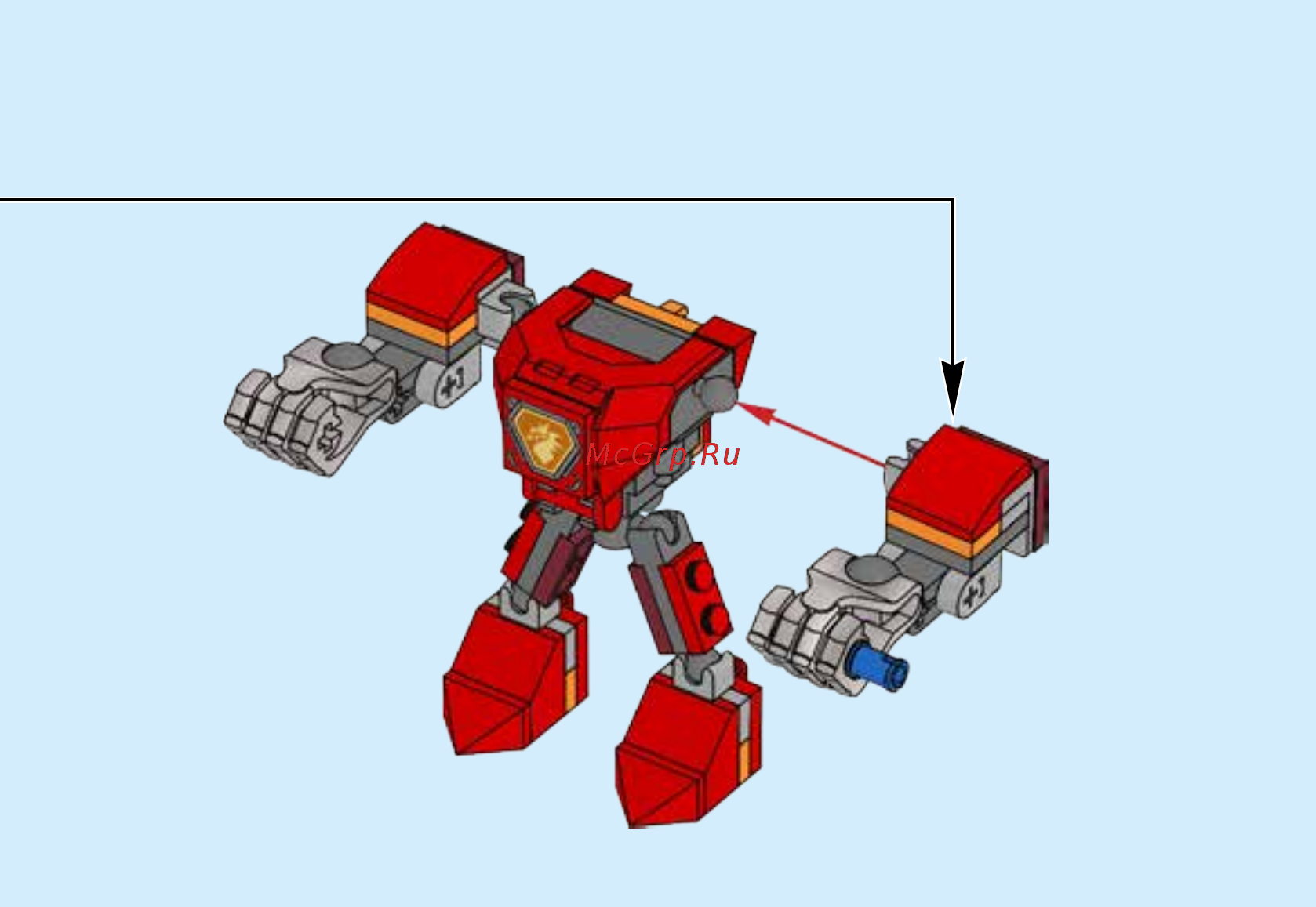 Lego NEXO KNIGHTS 70363 Боевые доспехи Мэйси Инструкция по эксплуатации онлайн [20/32] 254896