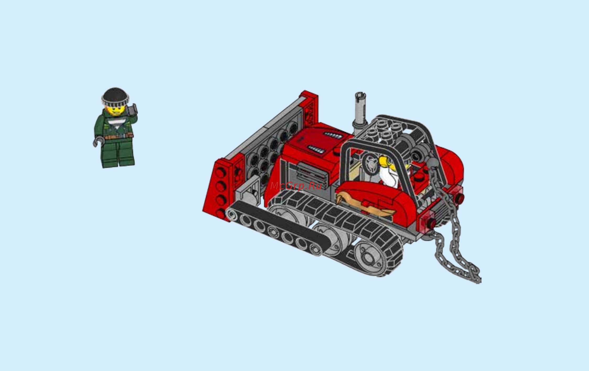 Lego City  60140 Ограбление на бульдозере Инструкция по эксплуатации онлайн [40/44] 254920