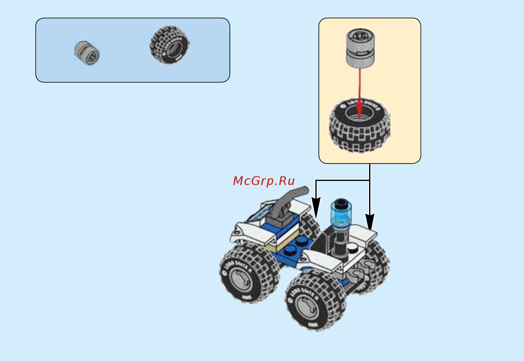 Lego City Police Полицейский квадроцикл (60135) Инструкция по эксплуатации онлайн [15/20] 305137