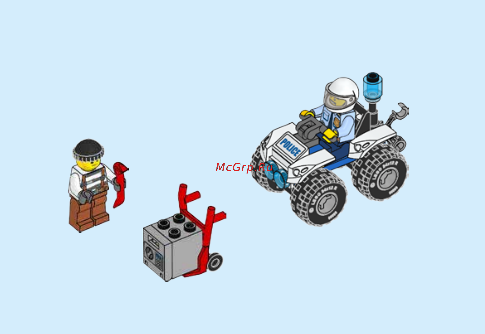 Lego City Police Полицейский квадроцикл (60135) Инструкция по эксплуатации онлайн [16/20] 305137