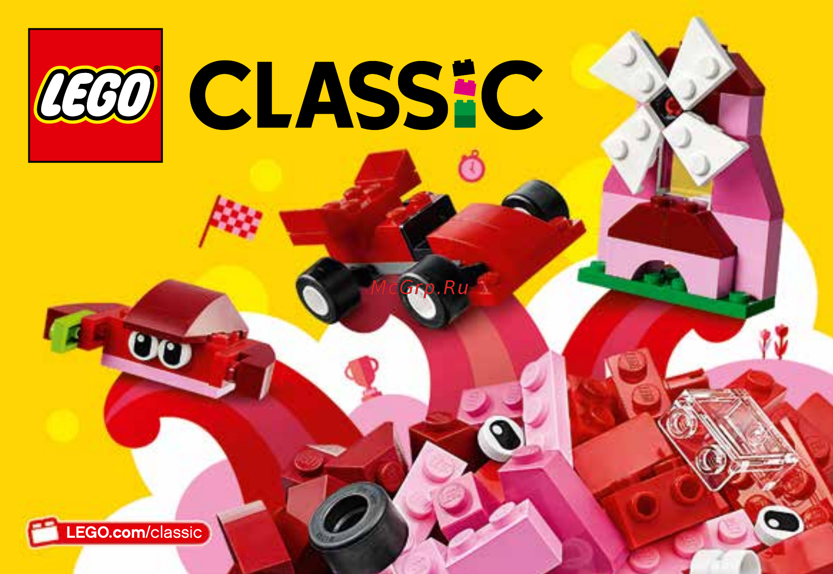 Lego Classic 10707 Красный набор для творчества Инструкция по эксплуатации онлайн