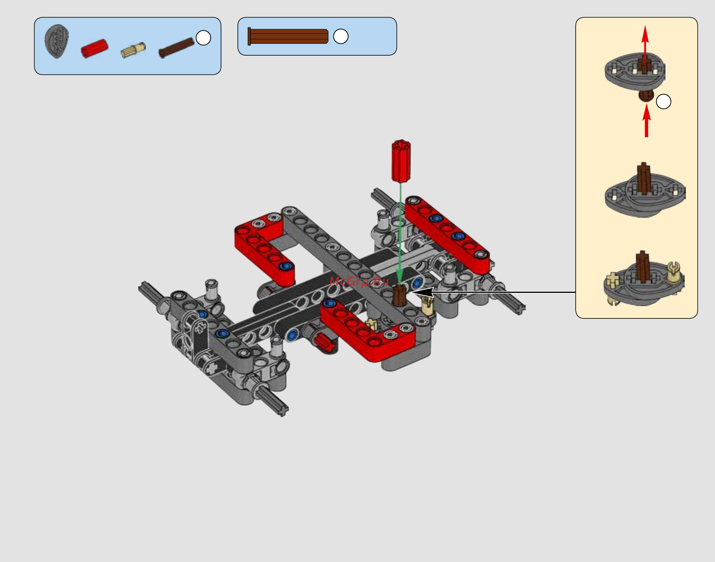 Lego Technic 42061 Телескопический погрузчик Инструкция по эксплуатации онлайн [19/84] 254947