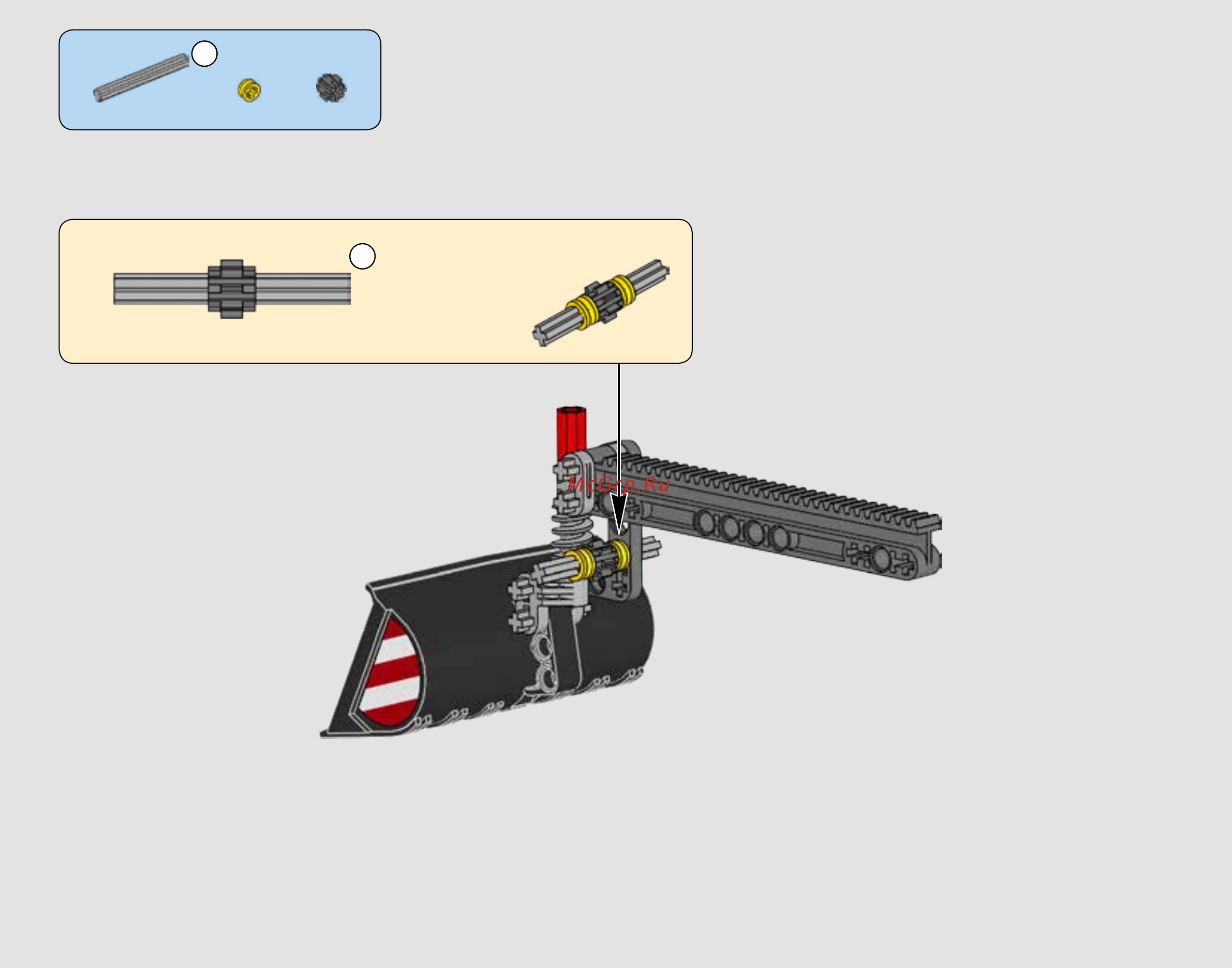 Lego Technic 42061 Телескопический погрузчик Инструкция по эксплуатации онлайн [57/84] 254947