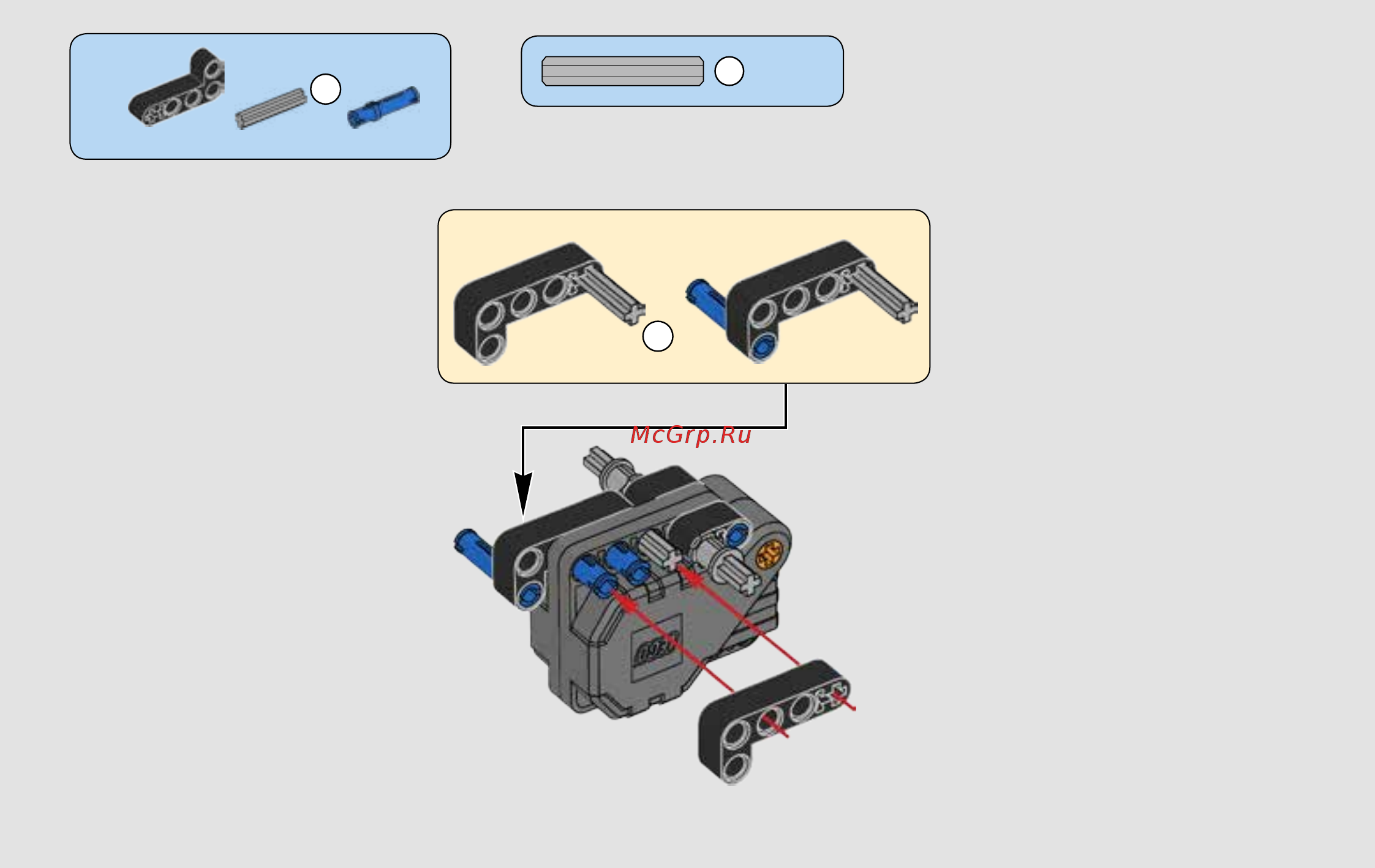 Lego Technic Мотоцикл для трюков (42058) Инструкция по эксплуатации онлайн [5/52] 306518