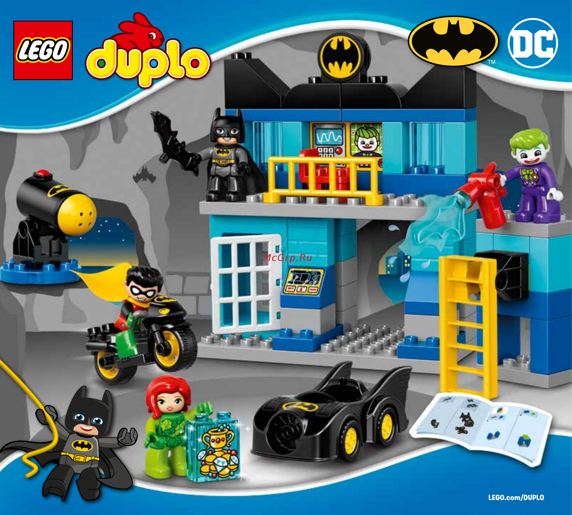 Lego DUPLO 10842 Бэтпещера Инструкция по эксплуатации онлайн