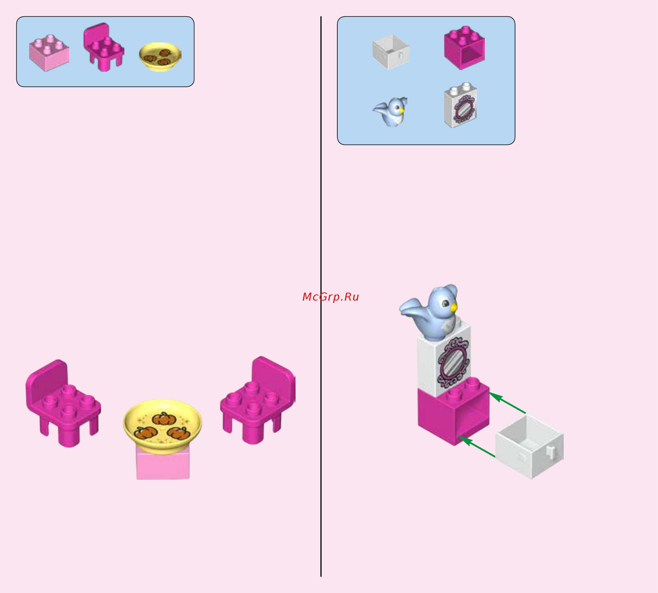 Lego DUPLO Princess TM Волшебный замок Золушки (10855) Инструкция по эксплуатации онлайн [4/24] 306094