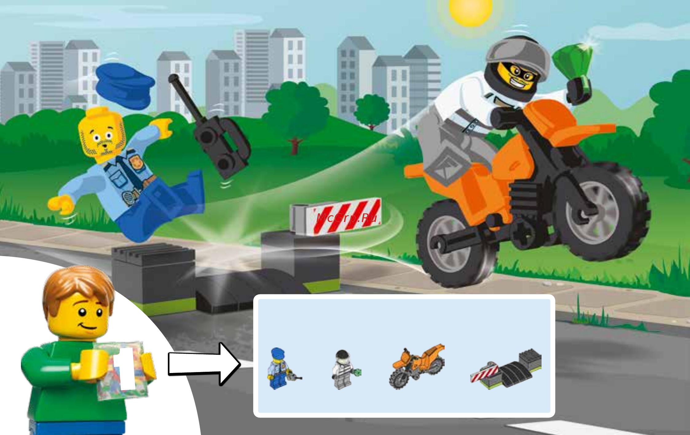 Lego Juniors 10735 Погоня на полицейском грузовике Инструкция по эксплуатации онлайн [4/48] 254958