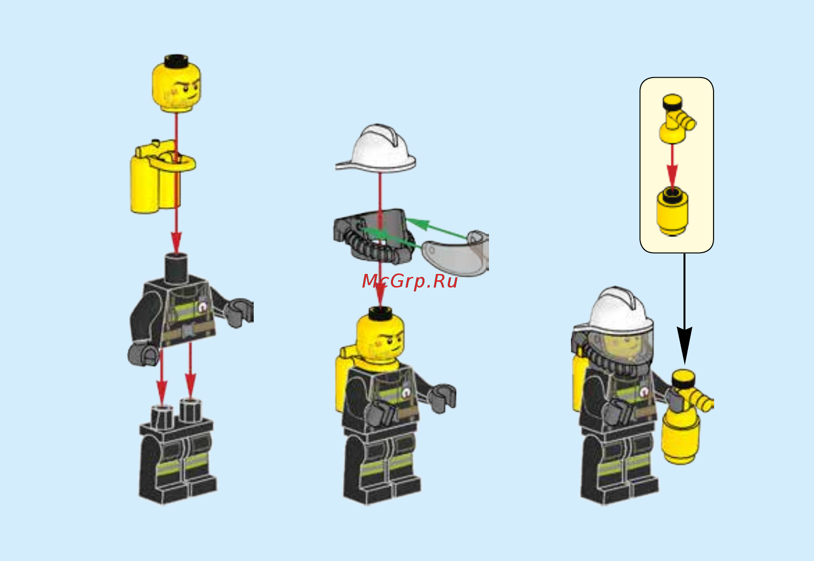 Lego City 60616 Набор для начинающих Пожарная охрана Инструкция по эксплуатации онлайн [3/40] 254977