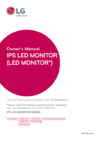 LG 23MP48HQ Инструкция по эксплуатации