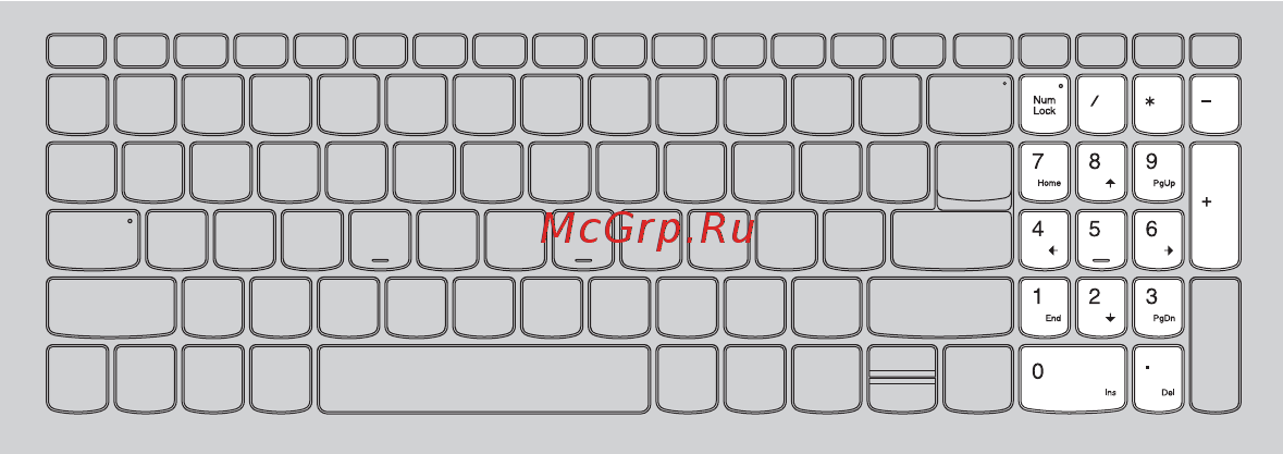 Lenovo IdeaPad 320-17AST, 80XW003XRK [7/41] Использование клавиатуры