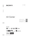 Sony XAV-60 Инструкция по эксплуатации