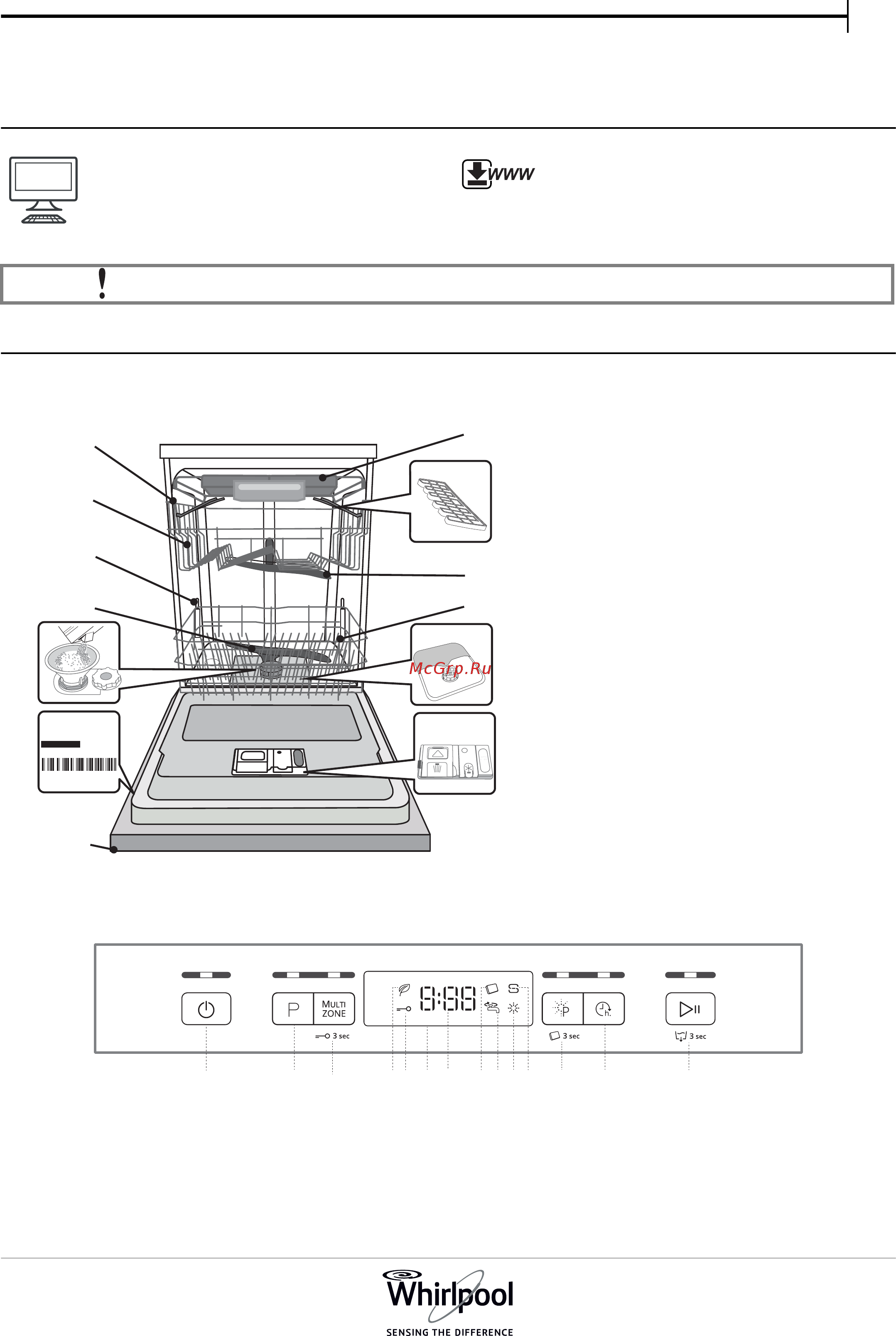 Whirlpool WFC 3C23 PF Инструкция по эксплуатации онлайн
