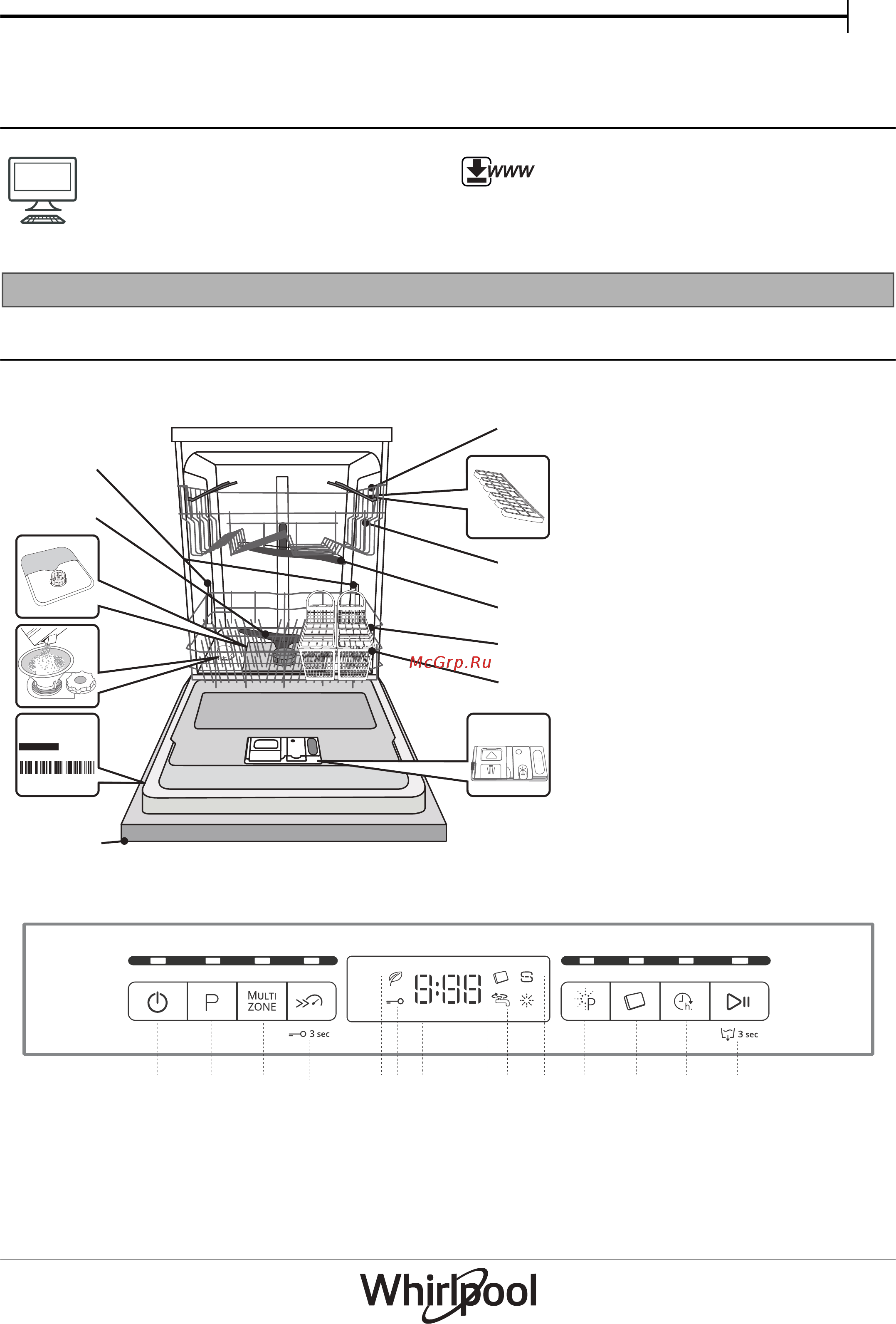 Whirlpool WFO 3T222 PG X Инструкция по эксплуатации онлайн