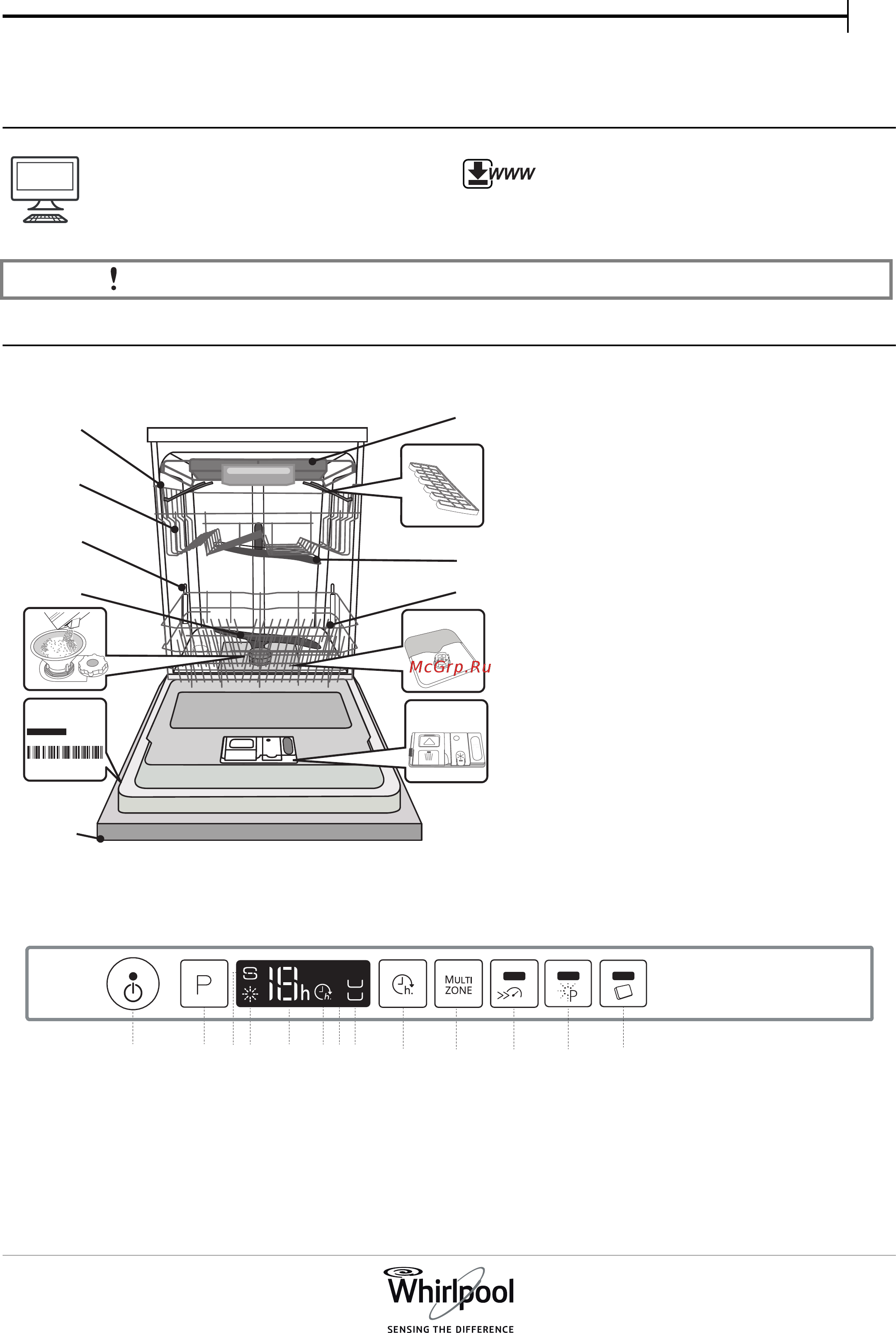 Whirlpool WIC 3C23 PEF Инструкция по эксплуатации онлайн