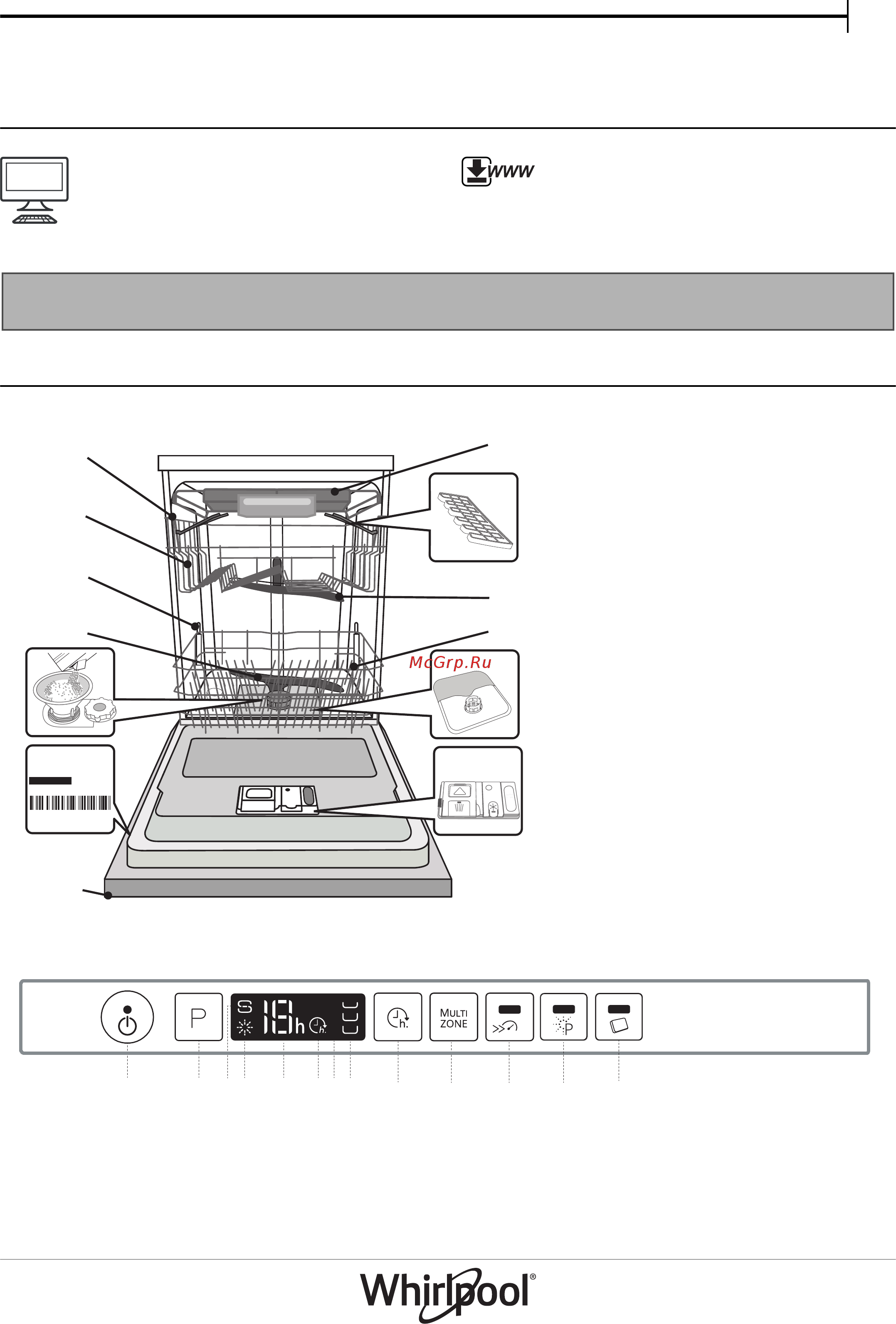Whirlpool WIC 3T224 PFG Инструкция по эксплуатации онлайн