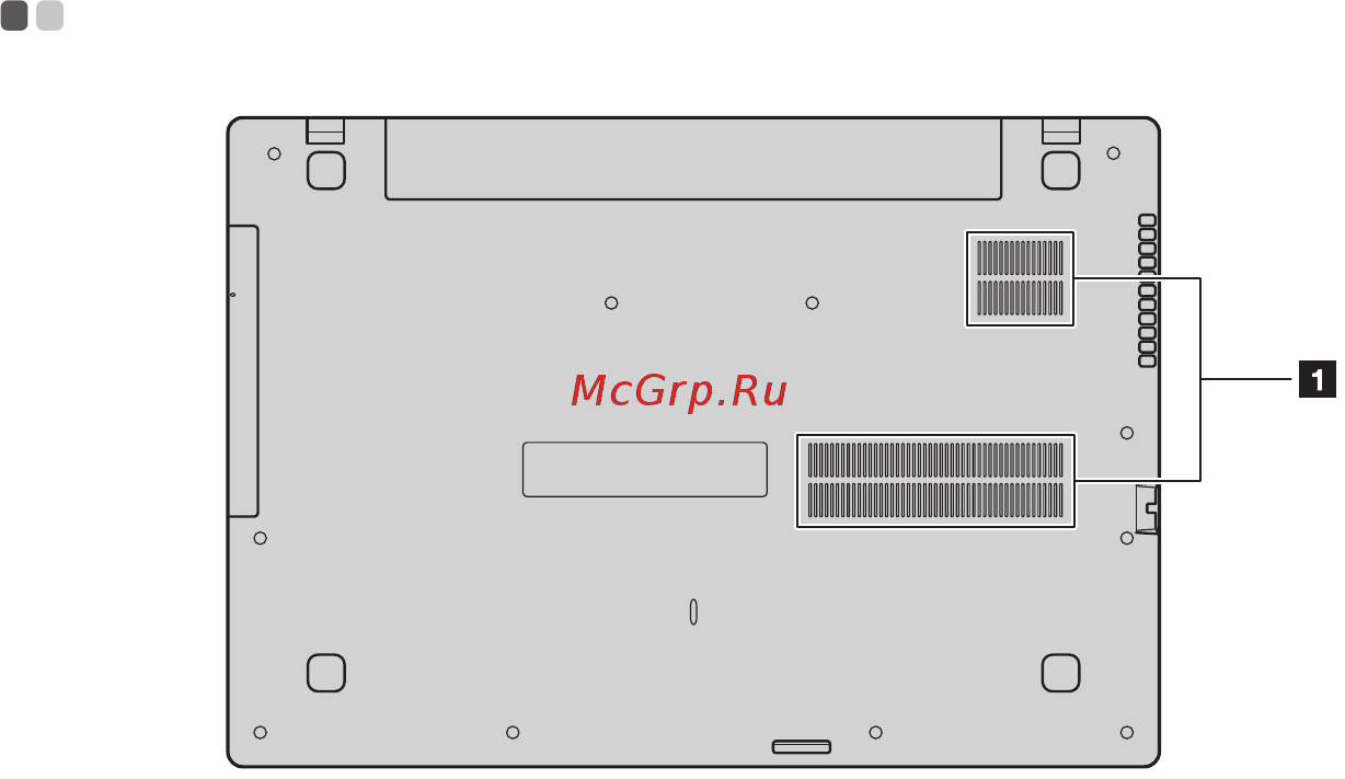 Lenovo IdeaPad 110-17IKB, 80VK005PRK [16/36] Вид снизу