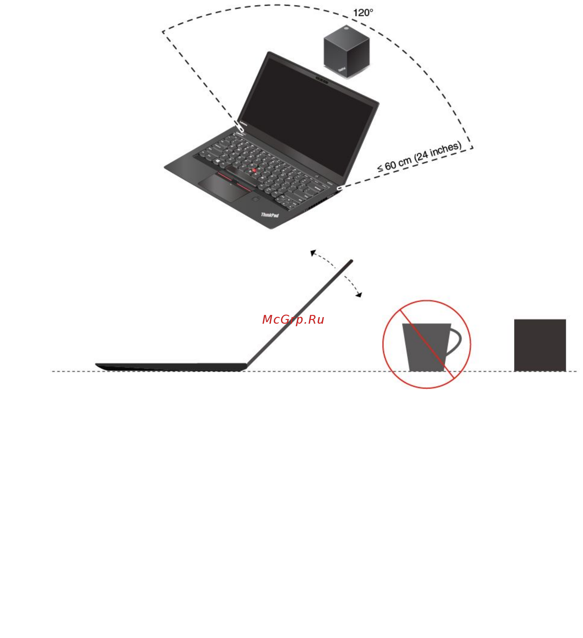 Lenovo ThinkPad X1 Carbon, 20HR005RRT [60/160] Использование док станции thinkpad wigig dock