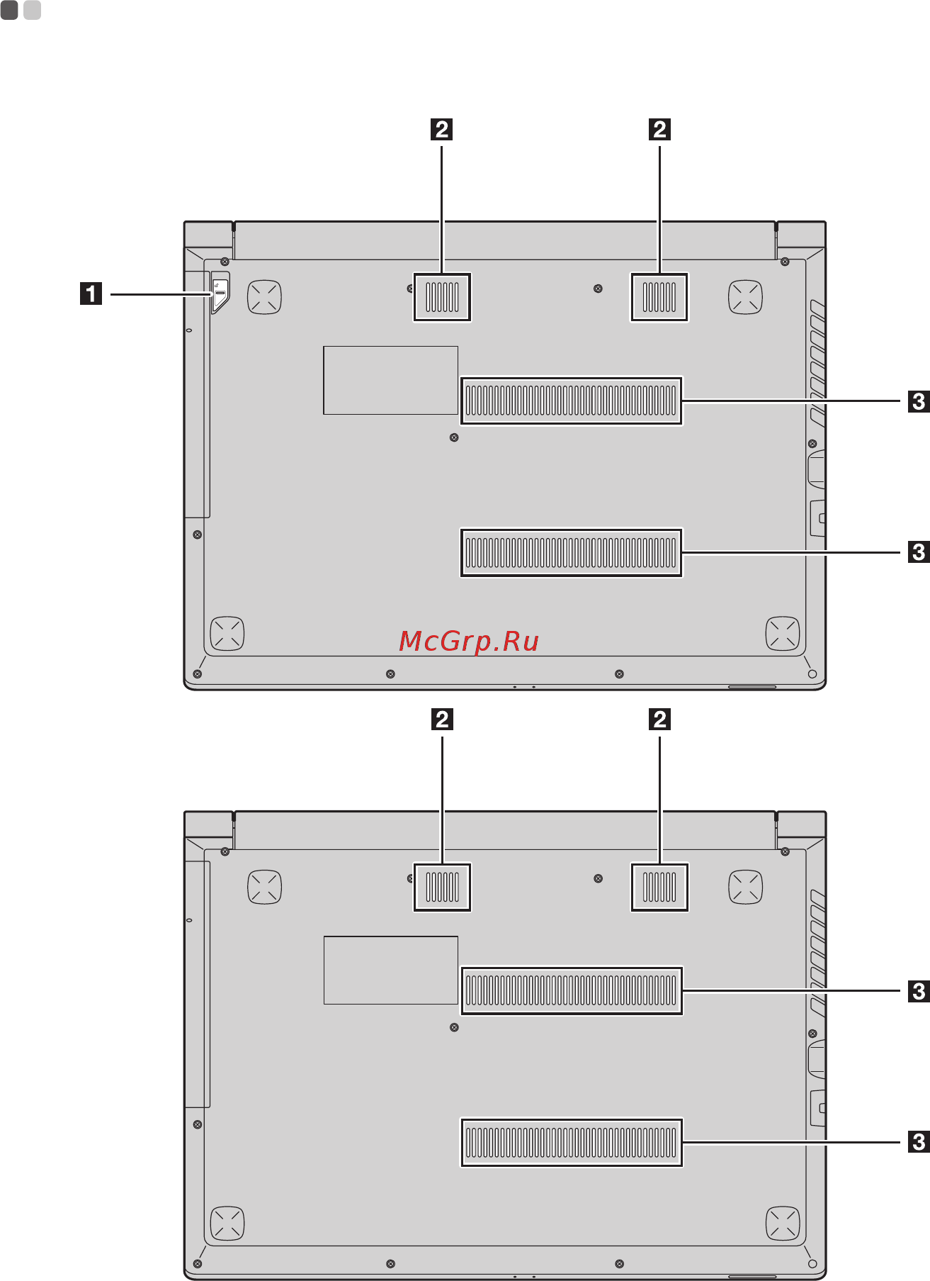 Lenovo V310-15ISK, 80SY03PVRK [20/41] Bottom view