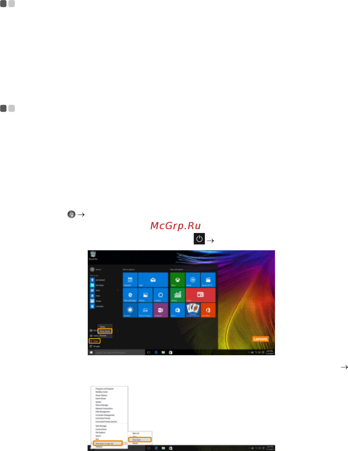 Lenovo V310-15ISK, 80SY03PVRK [23/41] Shutting down the computer