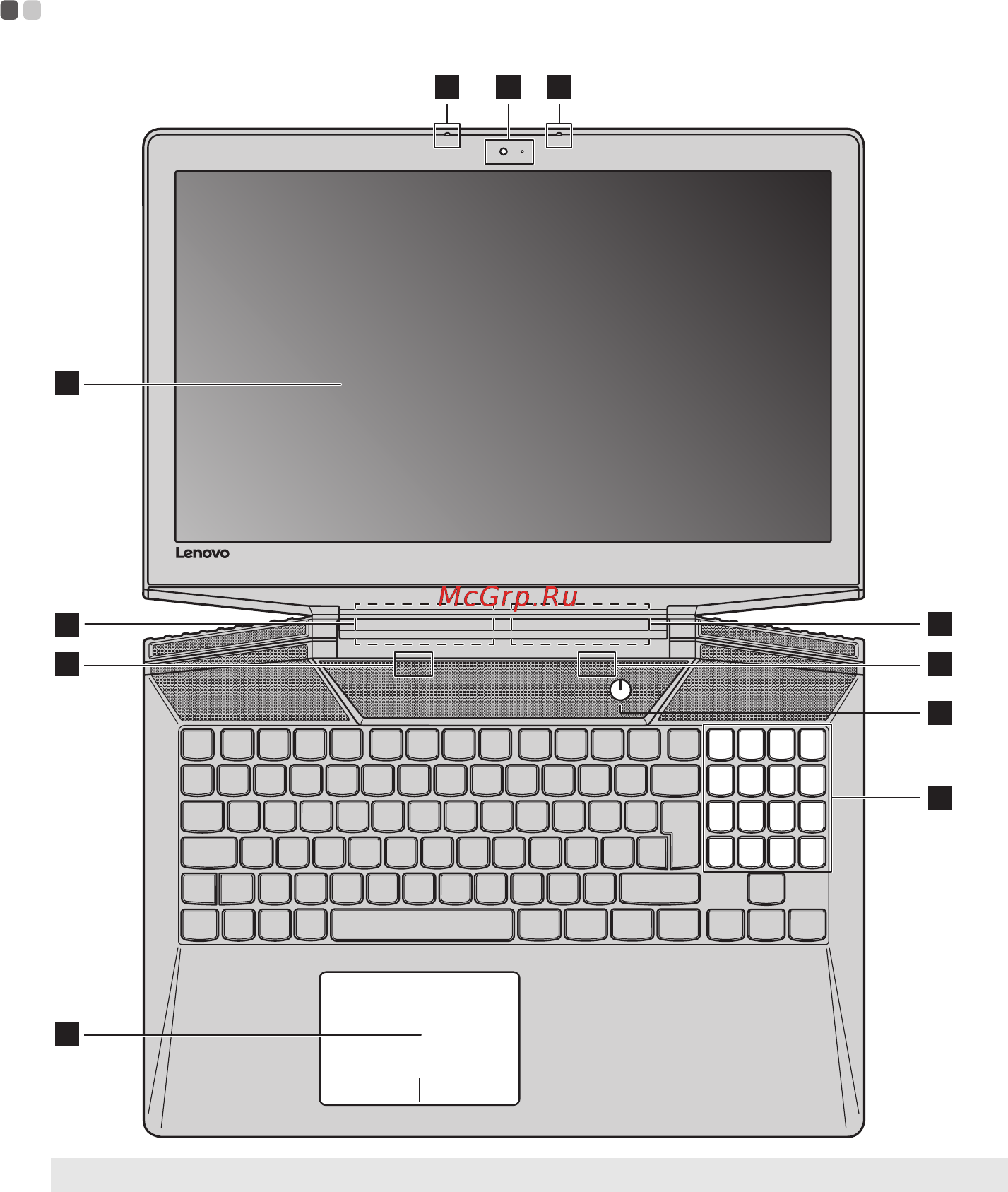 Lenovo Legion Y720-15IKB, 80VR008DRK [5/30] Вид сверху