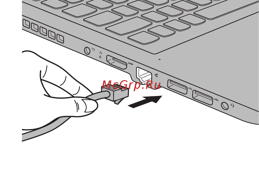 Lenovo IdeaPad 110-17ISK [11/39] Подключение сетевых кабелей