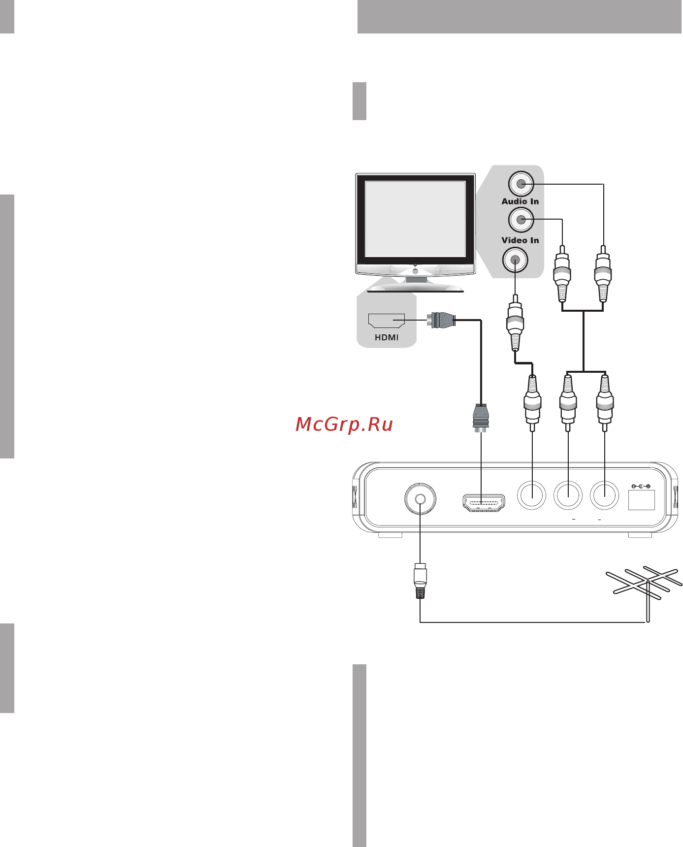 BBK SMP145HDT2 [6/16] Подключение к телевизору