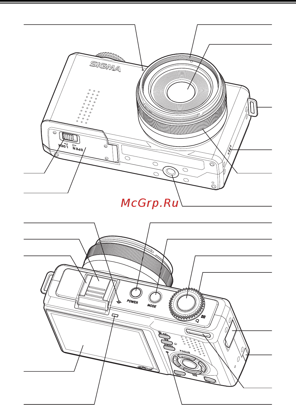 Sigma DP1 Merrill [12/128] Описание частей камеры